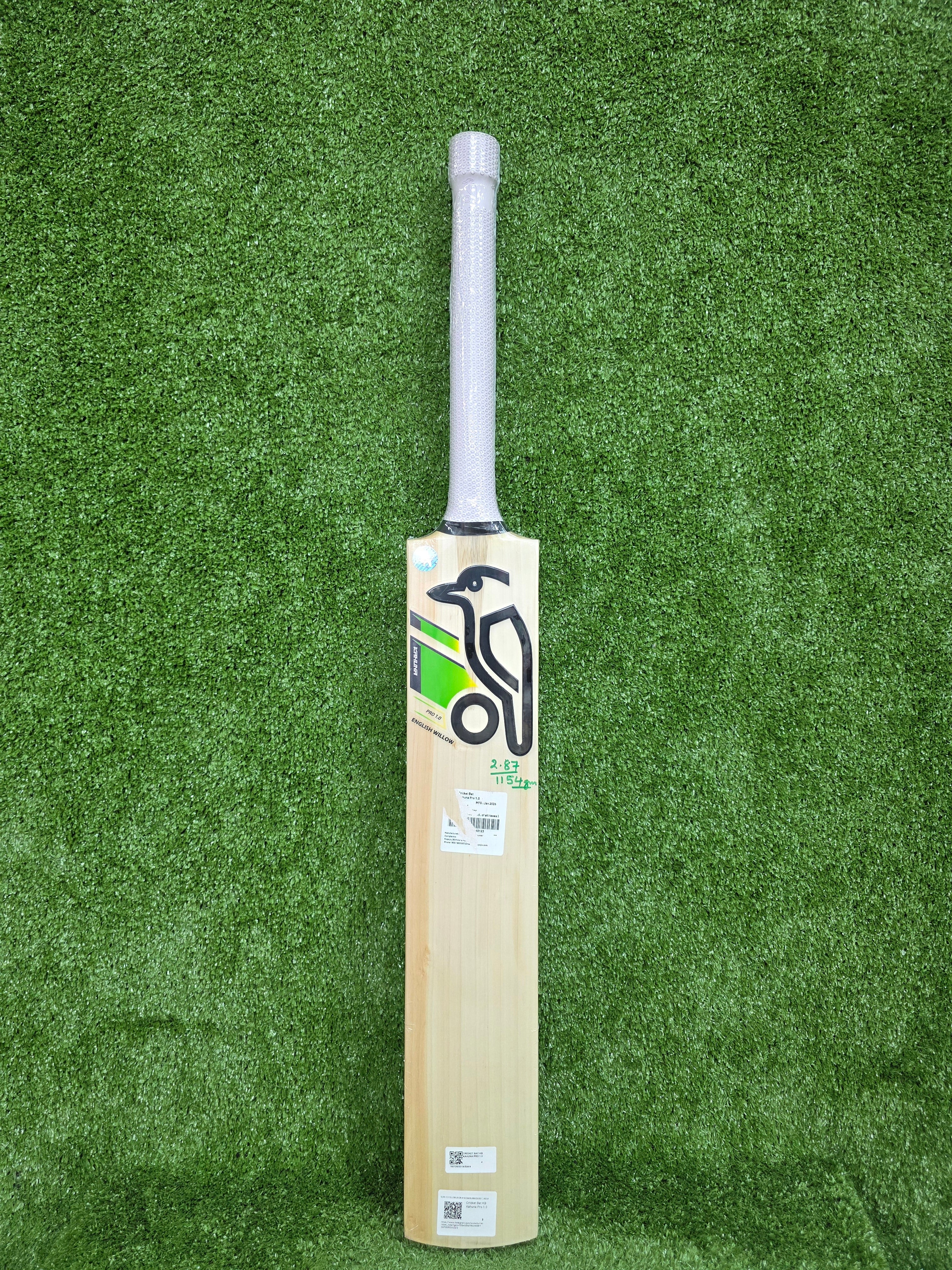Kookaburra Kahuna Pro 1.0 Grade 1 English Willow Cricket Bat - Short Handle
