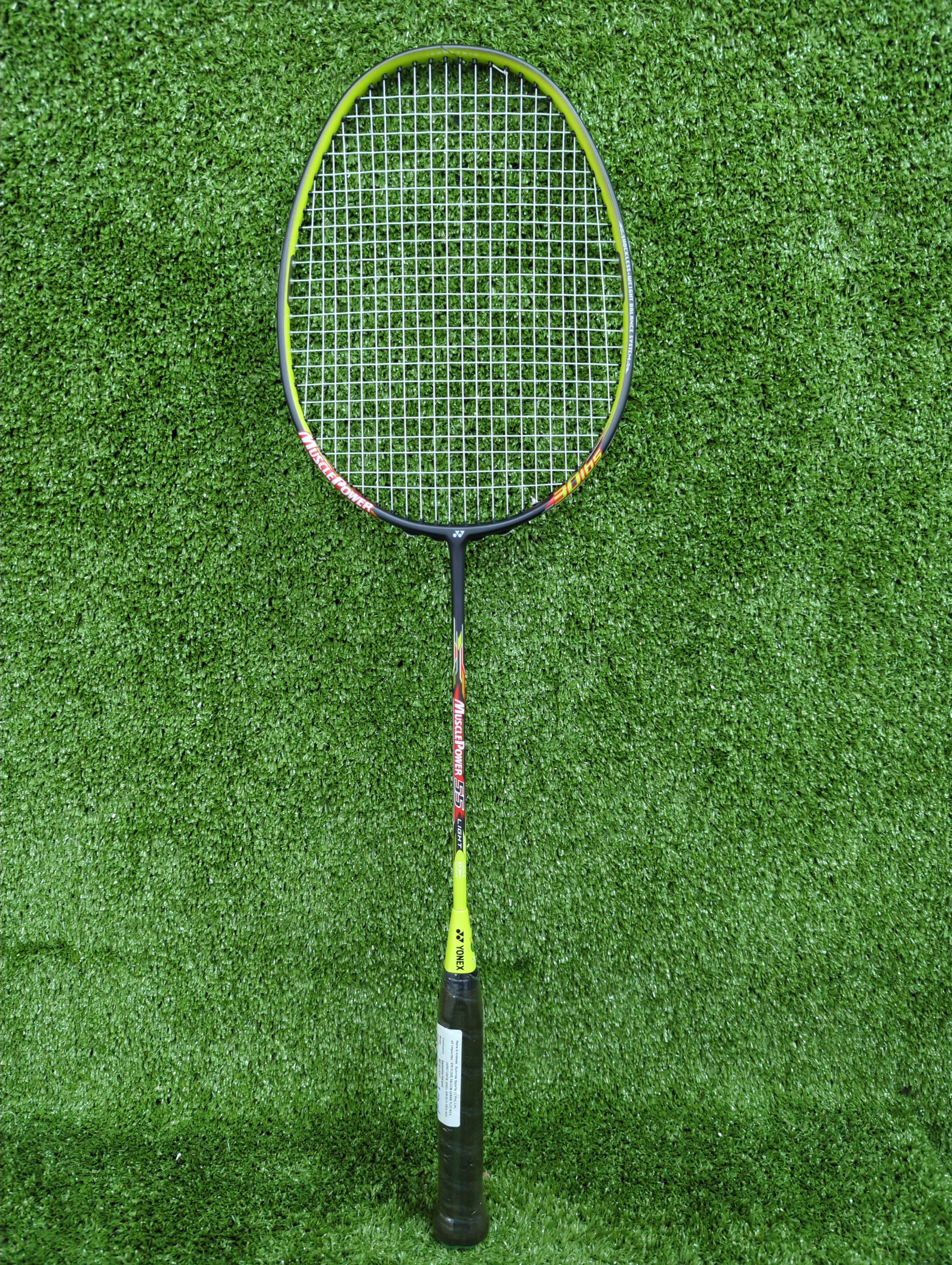 Yonex Muscle Power 55 Light Green Badminton Racket Prestrung - Made in Taiwan