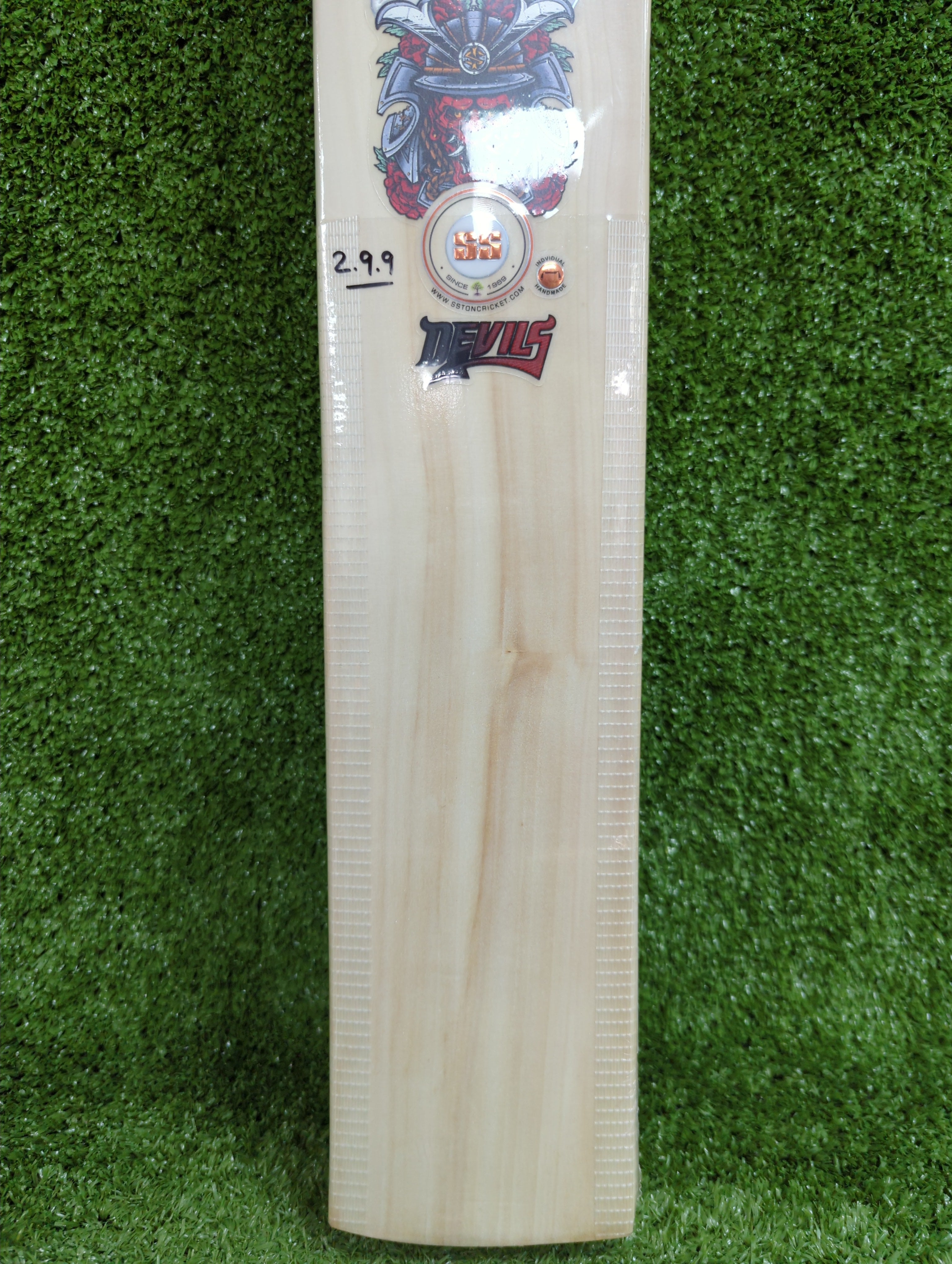 SS Devils Super Six Red Premium Kashmir Willow Cricket Bat