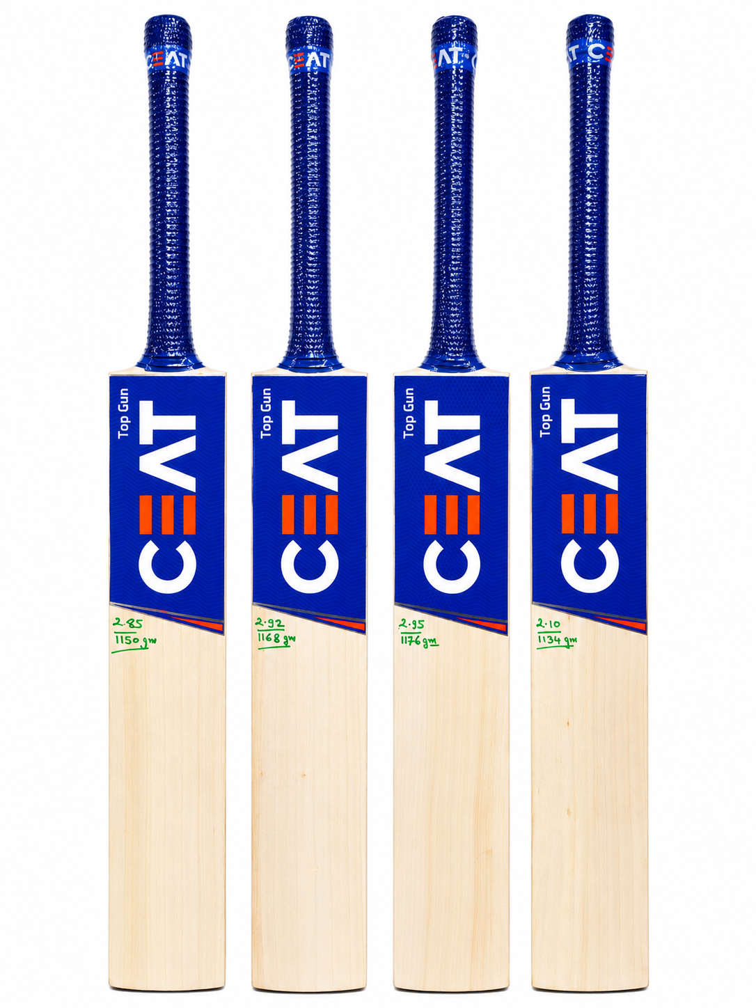 CEAT Top Gun English Willow Cricket Bat – Grade 3, Short Handle Ceat