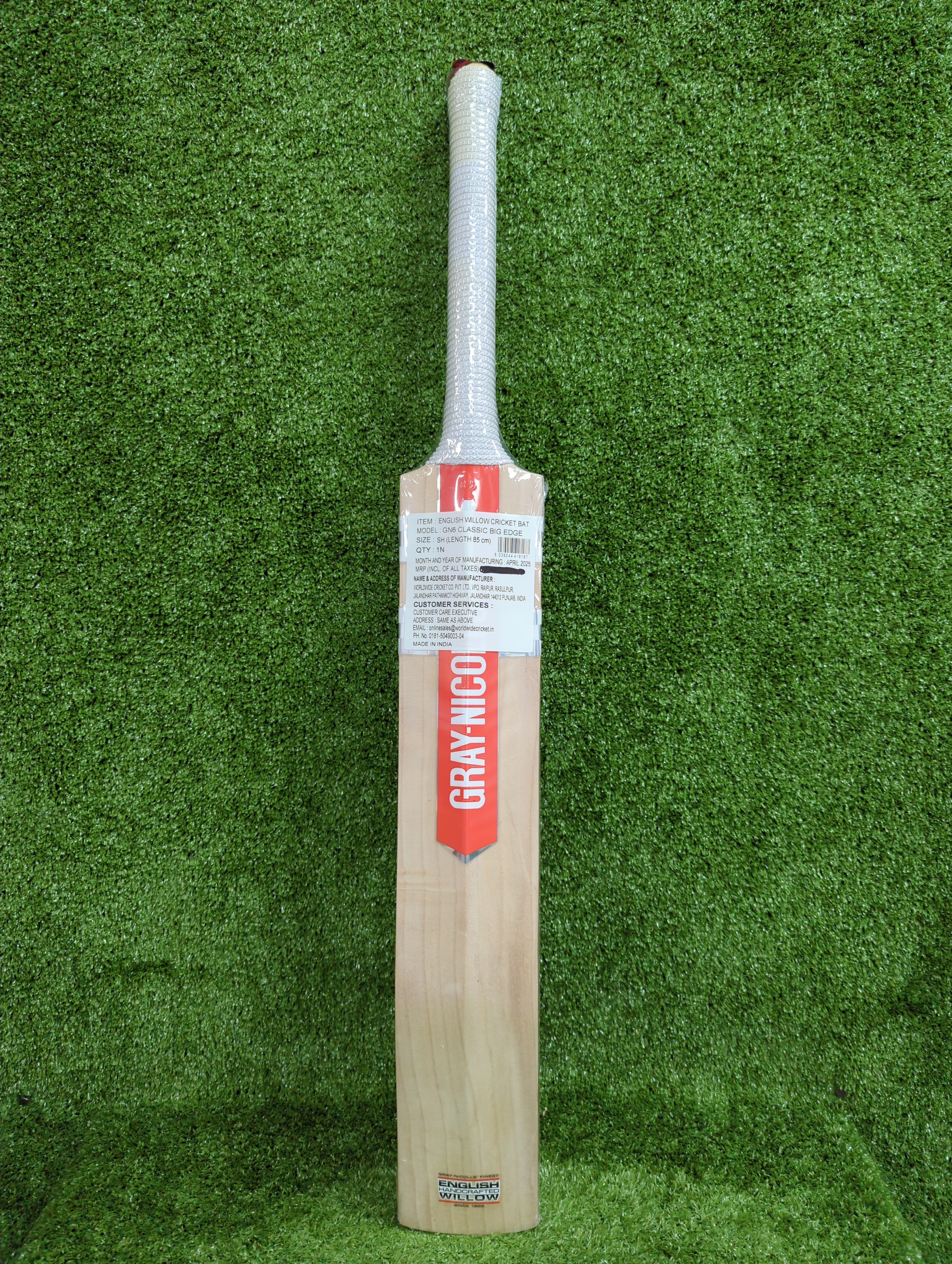 Gray-Nicolls 6 Classic Range Adult English Willow Cricket Bat - Big Edge