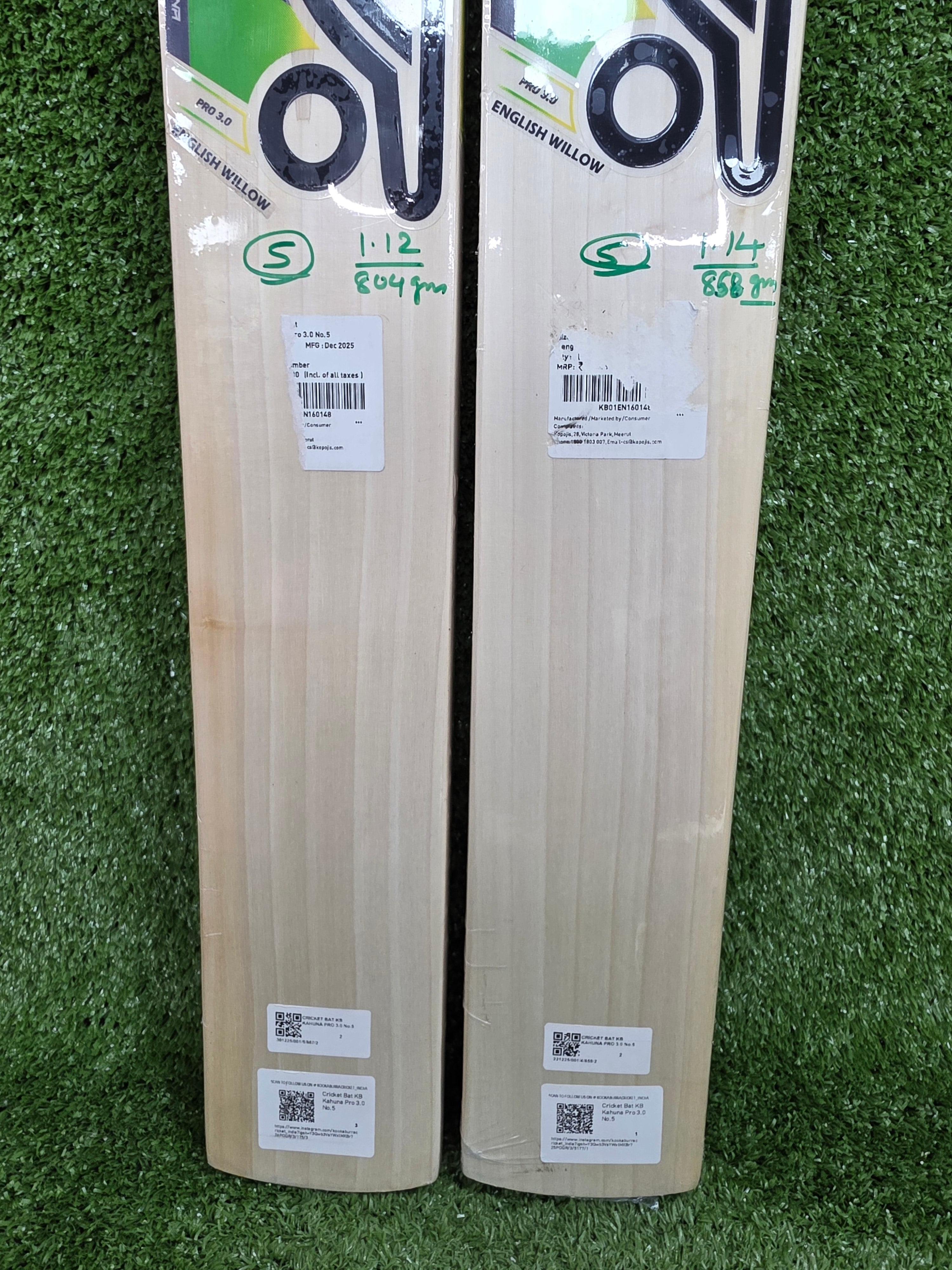 Kookaburra Kahuna Pro 3.0 Junior/Youth Grade 3 English Willow Cricket Bat