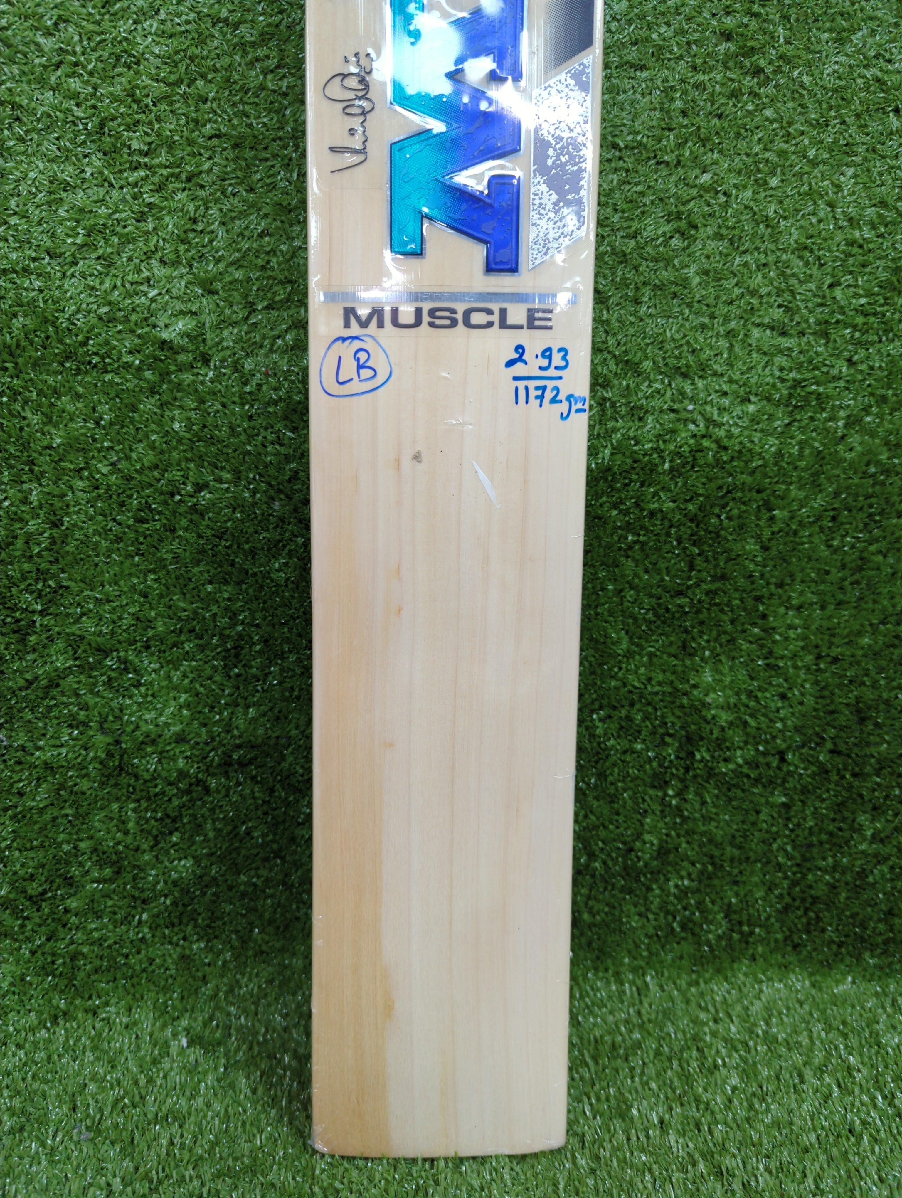 MRF VK 18 Genius Muscle English Willow Cricket Bat - Long Blade MRF