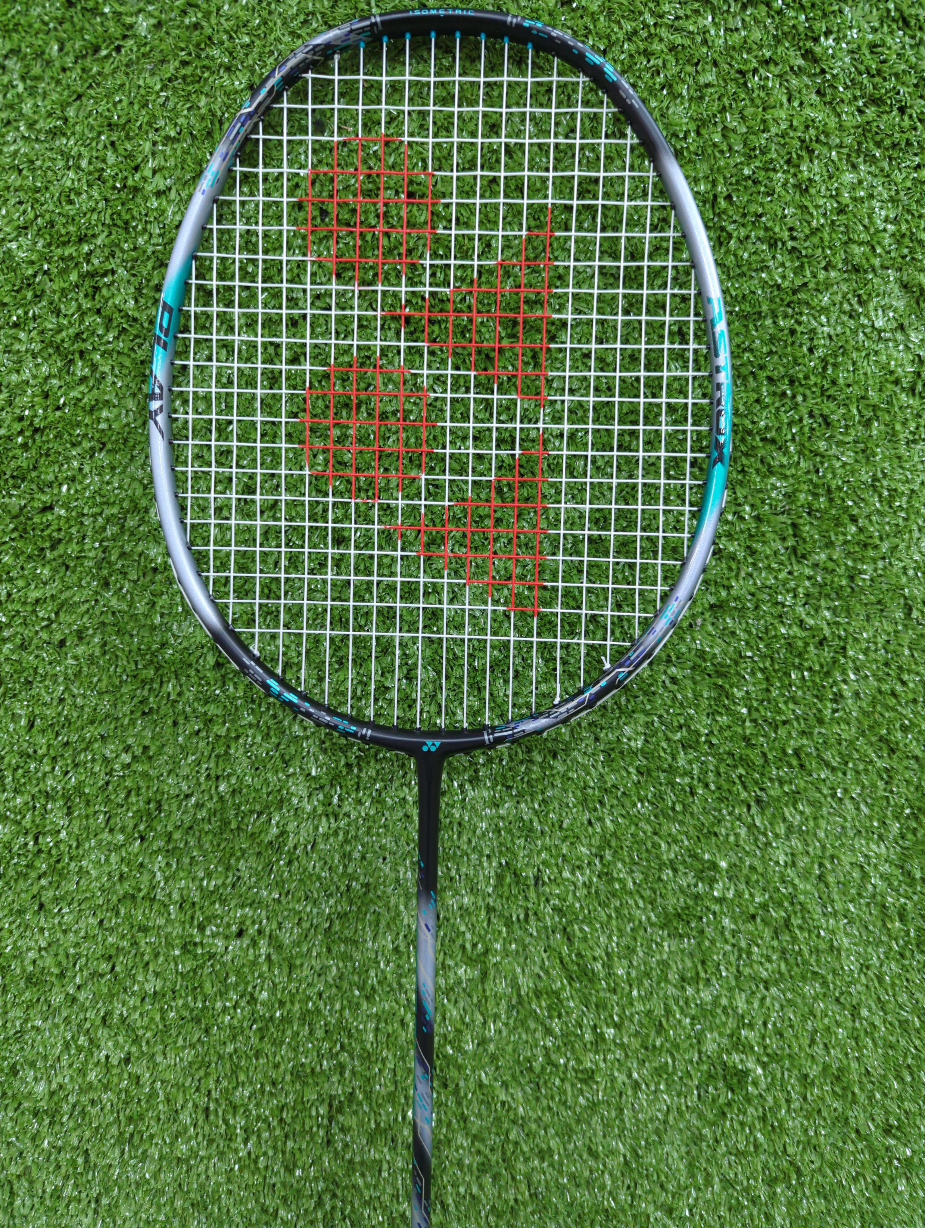 Yonex Astrox 88 Play Black / Silver Badminton Racket Prestrung - Made in China by Yonex - in-use view - TopCricketStore