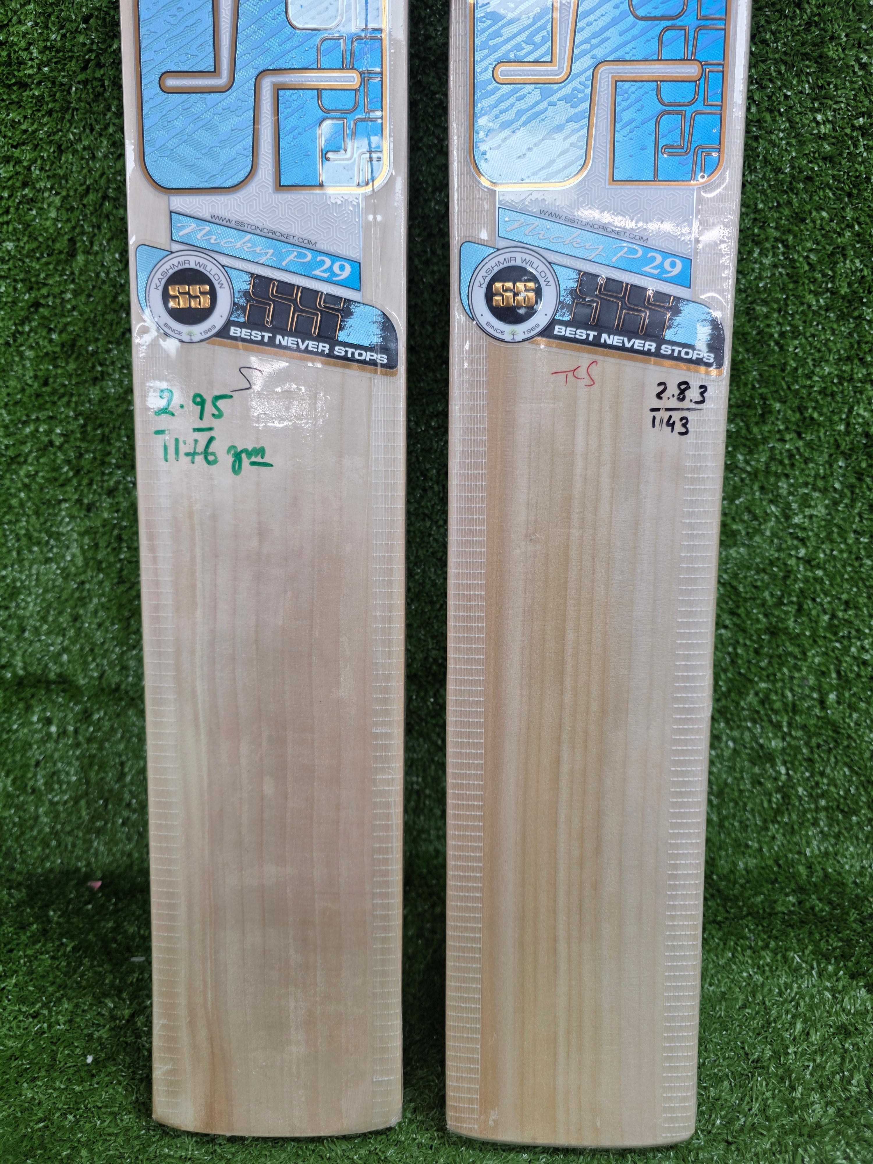 SS Nicky P29 Kashmir Willow Bat - Short Handle SS