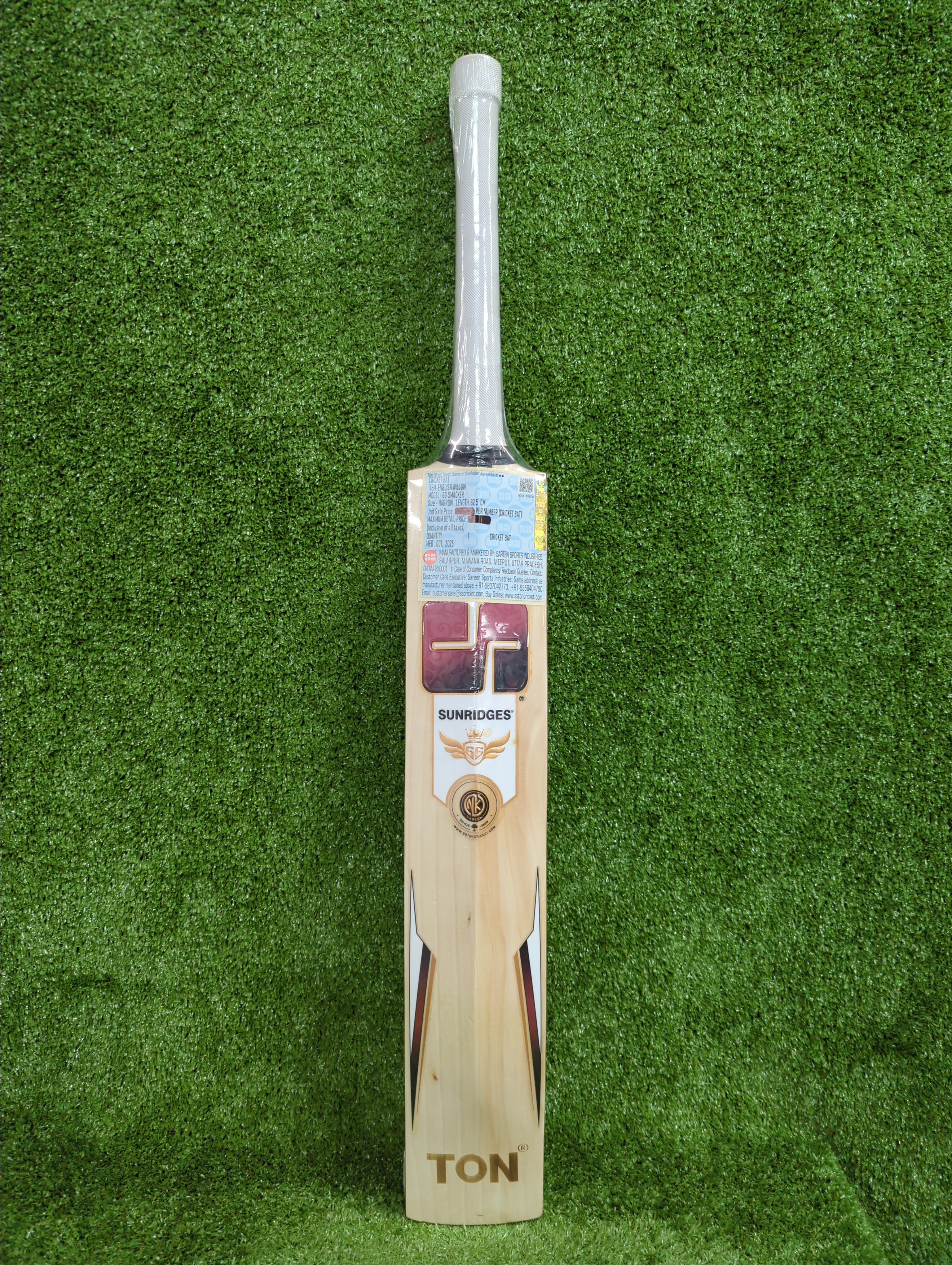 SS GG Smacker Youth Harrow English Willow Cricket Bat (Red Sticker)