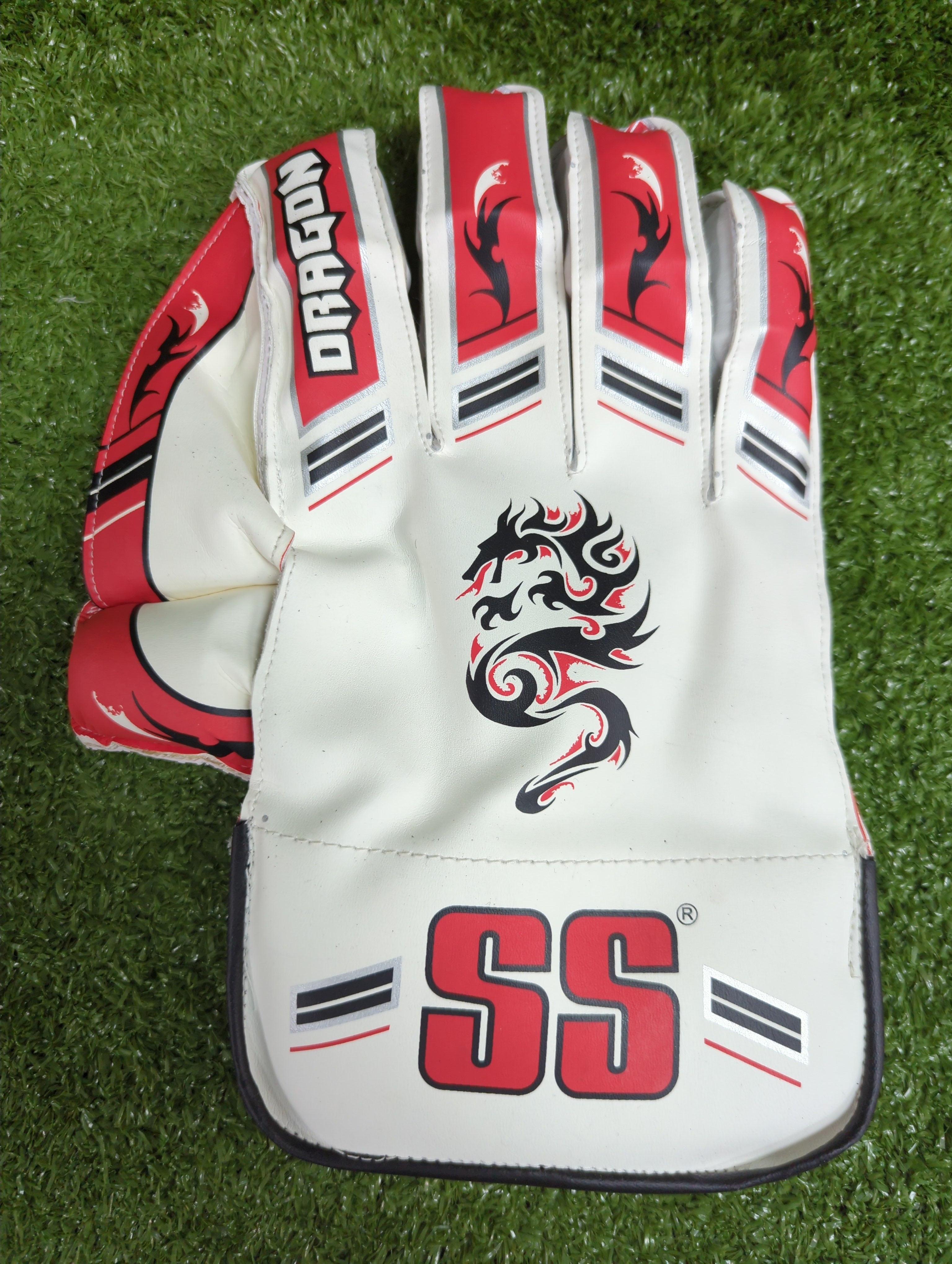 SS Dragon Junior / Youth Wicket Keeping Gloves by SS - packaging view - TopCricketStore