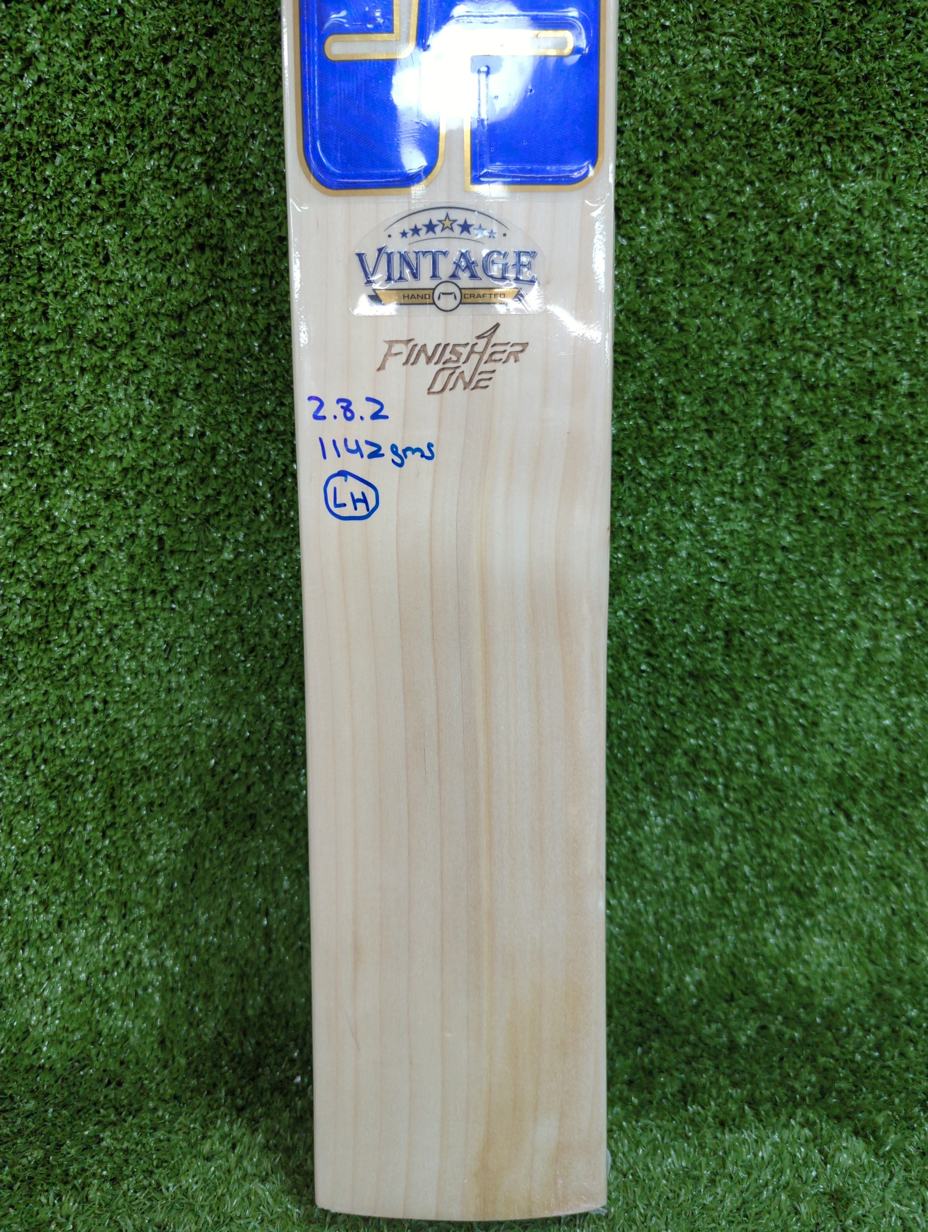 SS Vintage Finisher One (Dinesh Karthik) English Willow Cricket Bat Long Handle by SS - side view - TopCricketStore