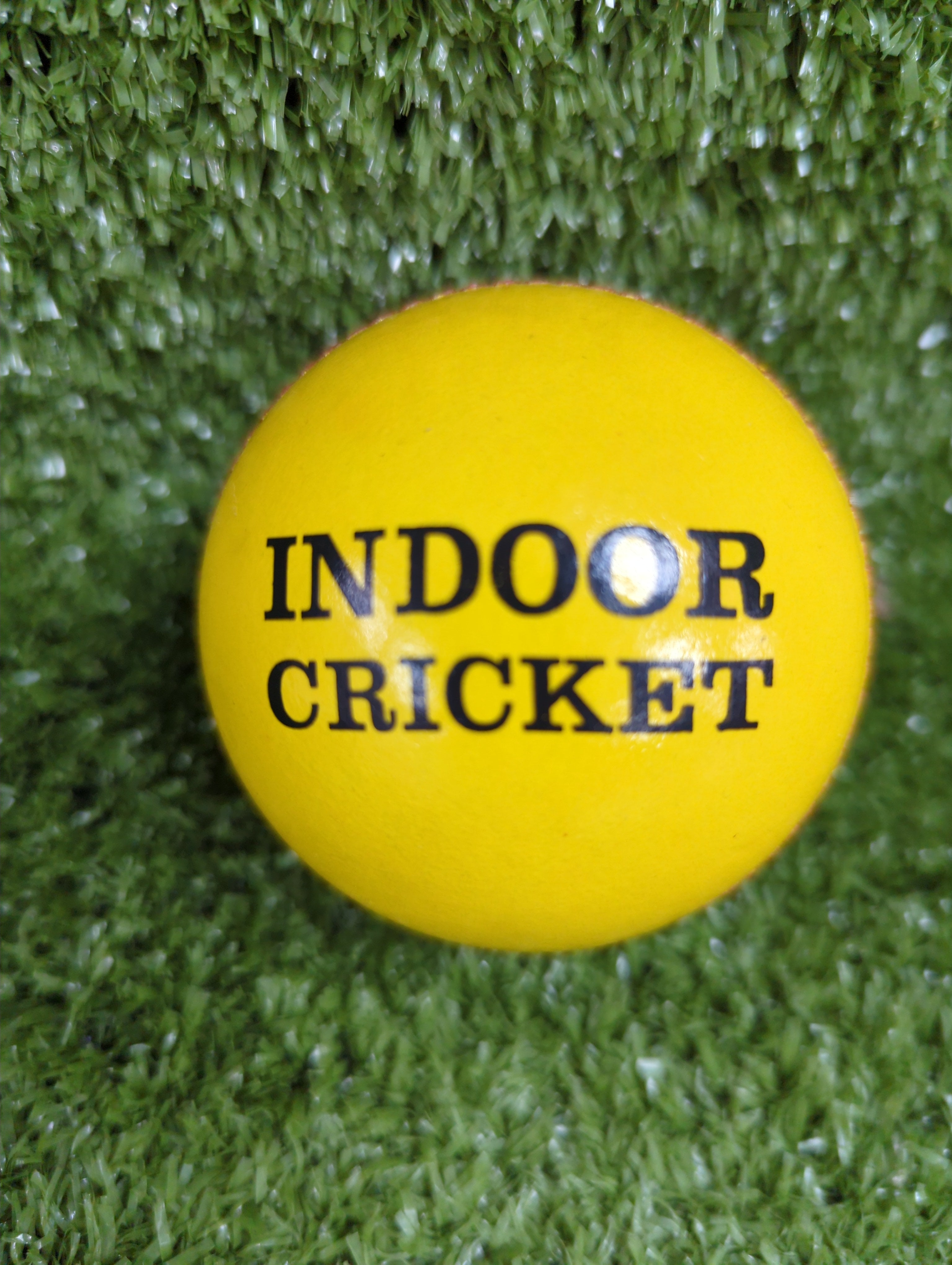 Raydn Yellow Indoor Premium Cricket Leather Ball