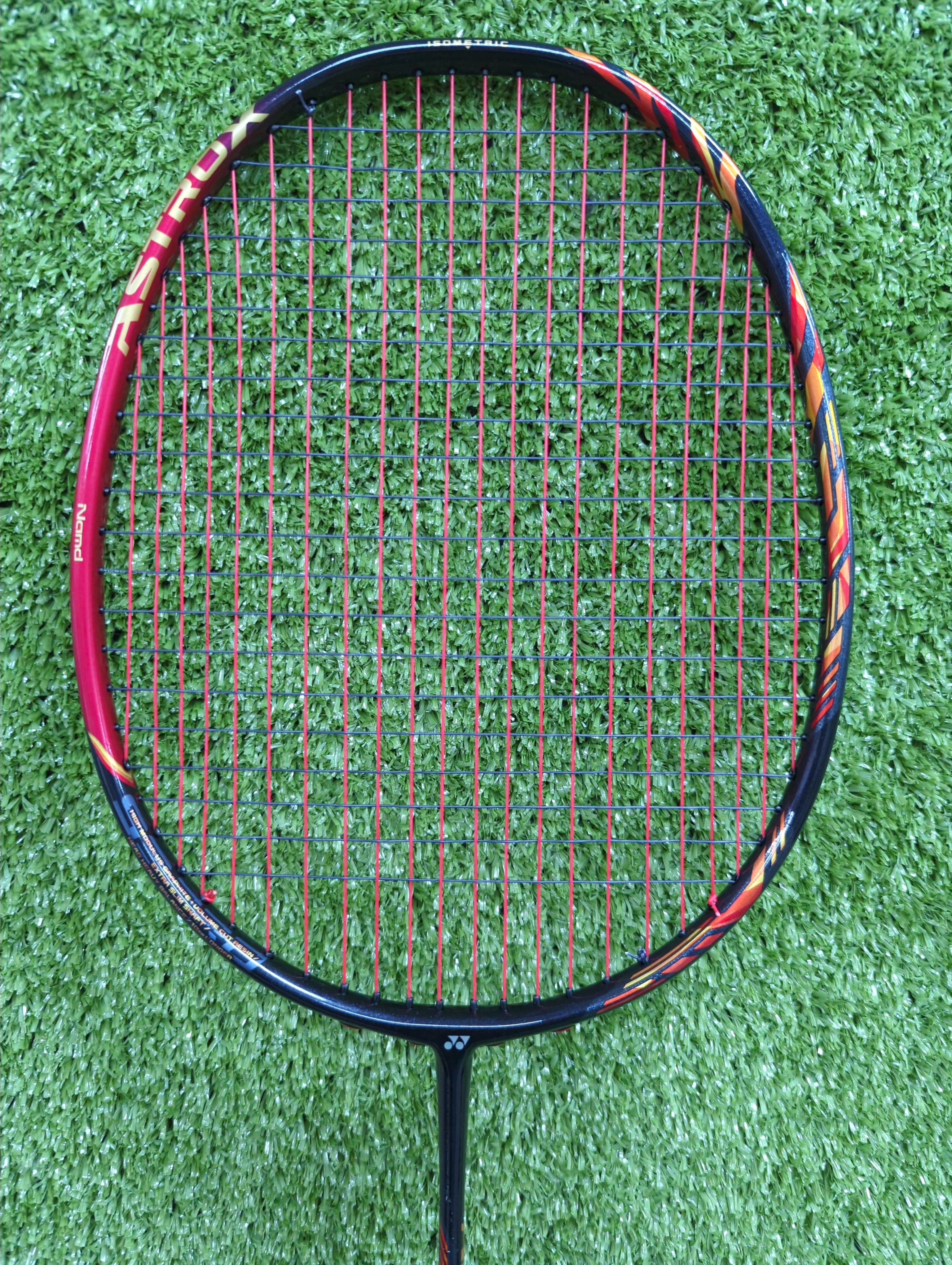 Yonex Astrox 99 Pro Cherry Sunburst Badminton Racket Prestrung - Made in Japan by Yonex - back view - TopCricketStore