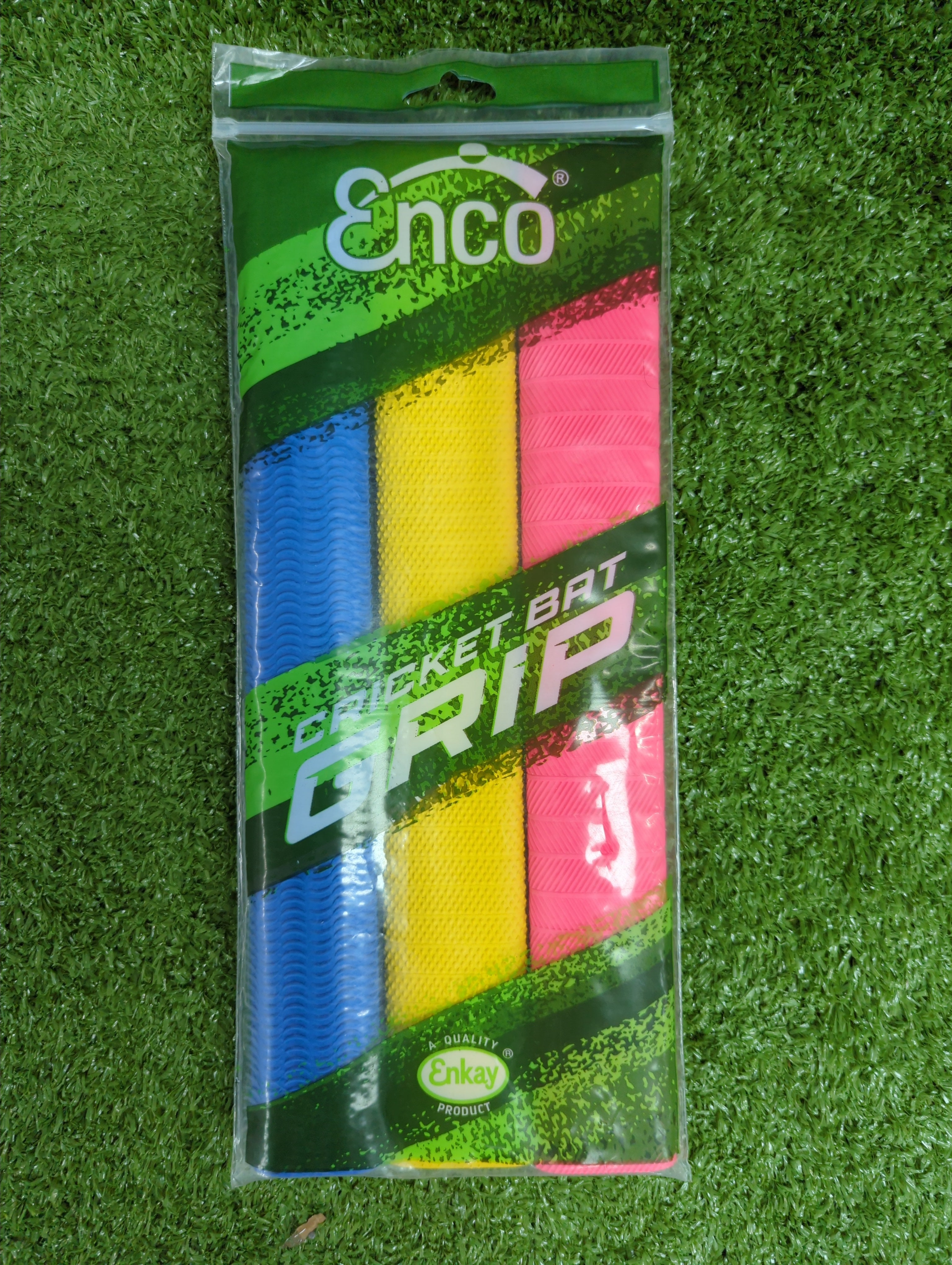 Enkay Nova 3 Different Colored Pack of 3 Cricket Grip
