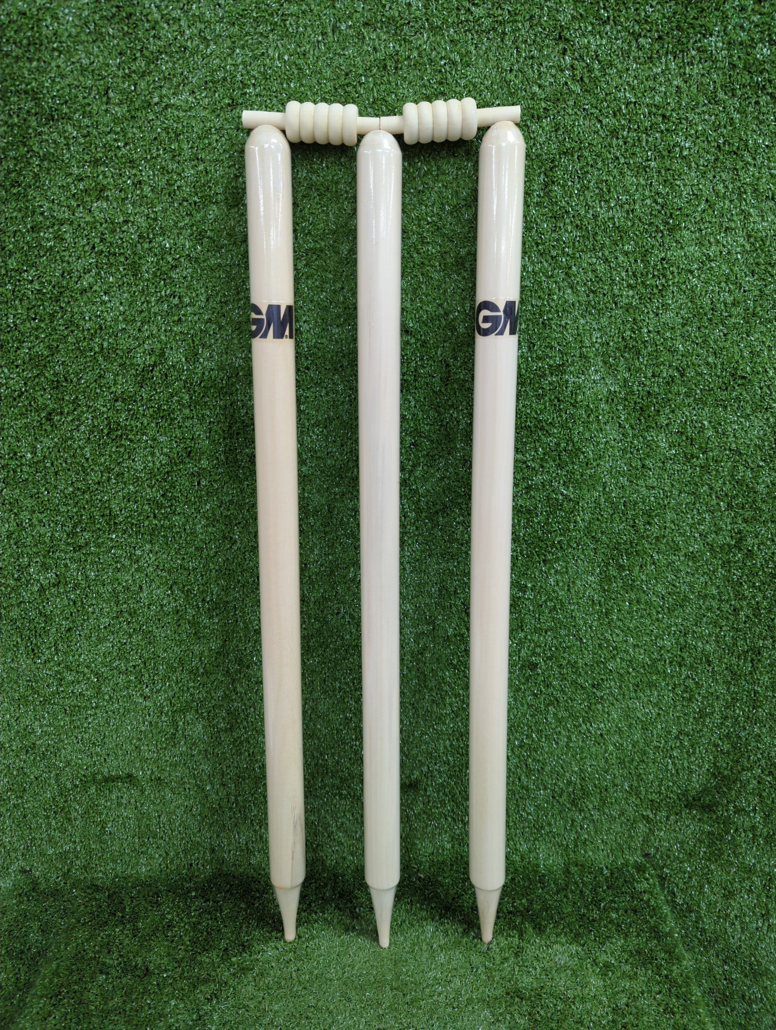 GM Bleached and Polished Cricket Stumps (3 Stumps)
