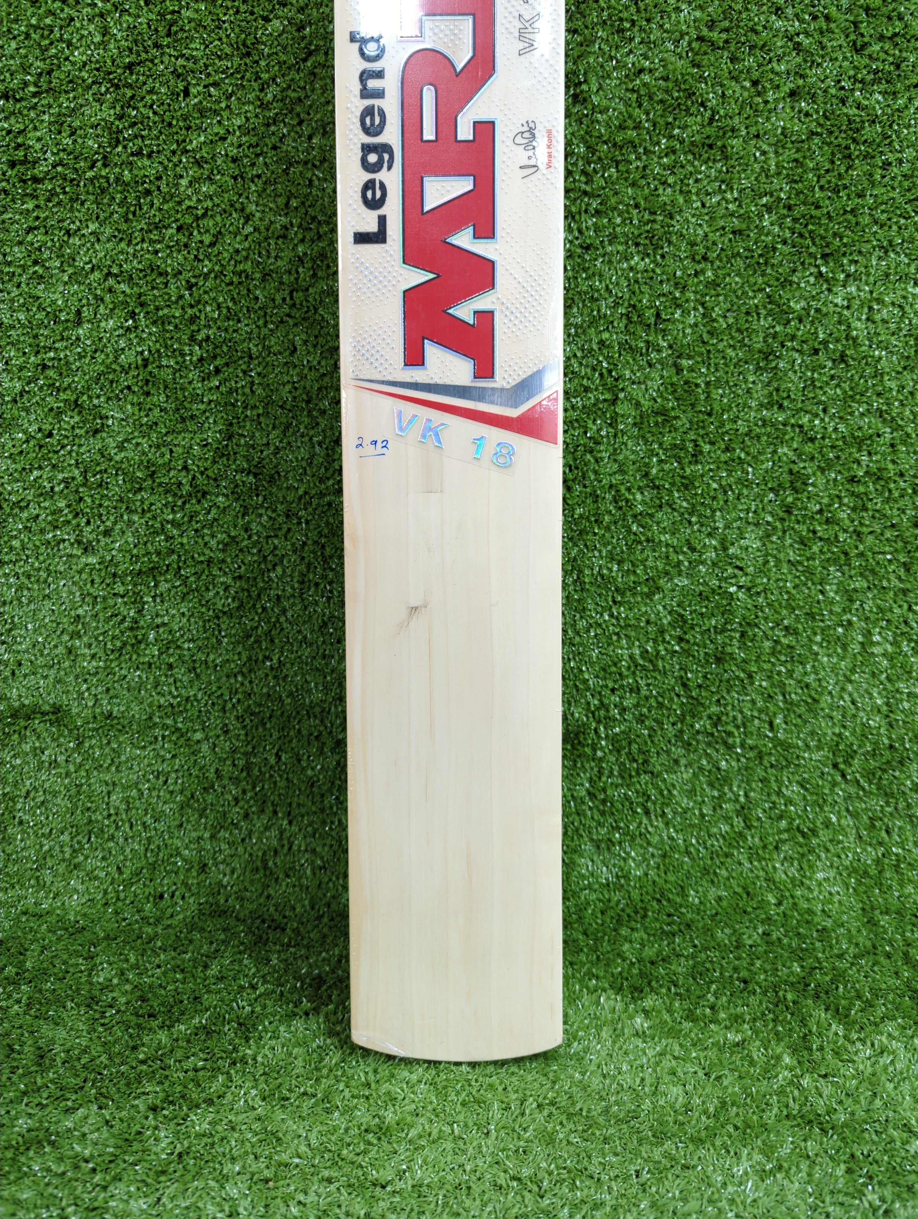 MRF Legend VK 18 English Willow Cricket Bat by MRF - side view - TopCricketStore