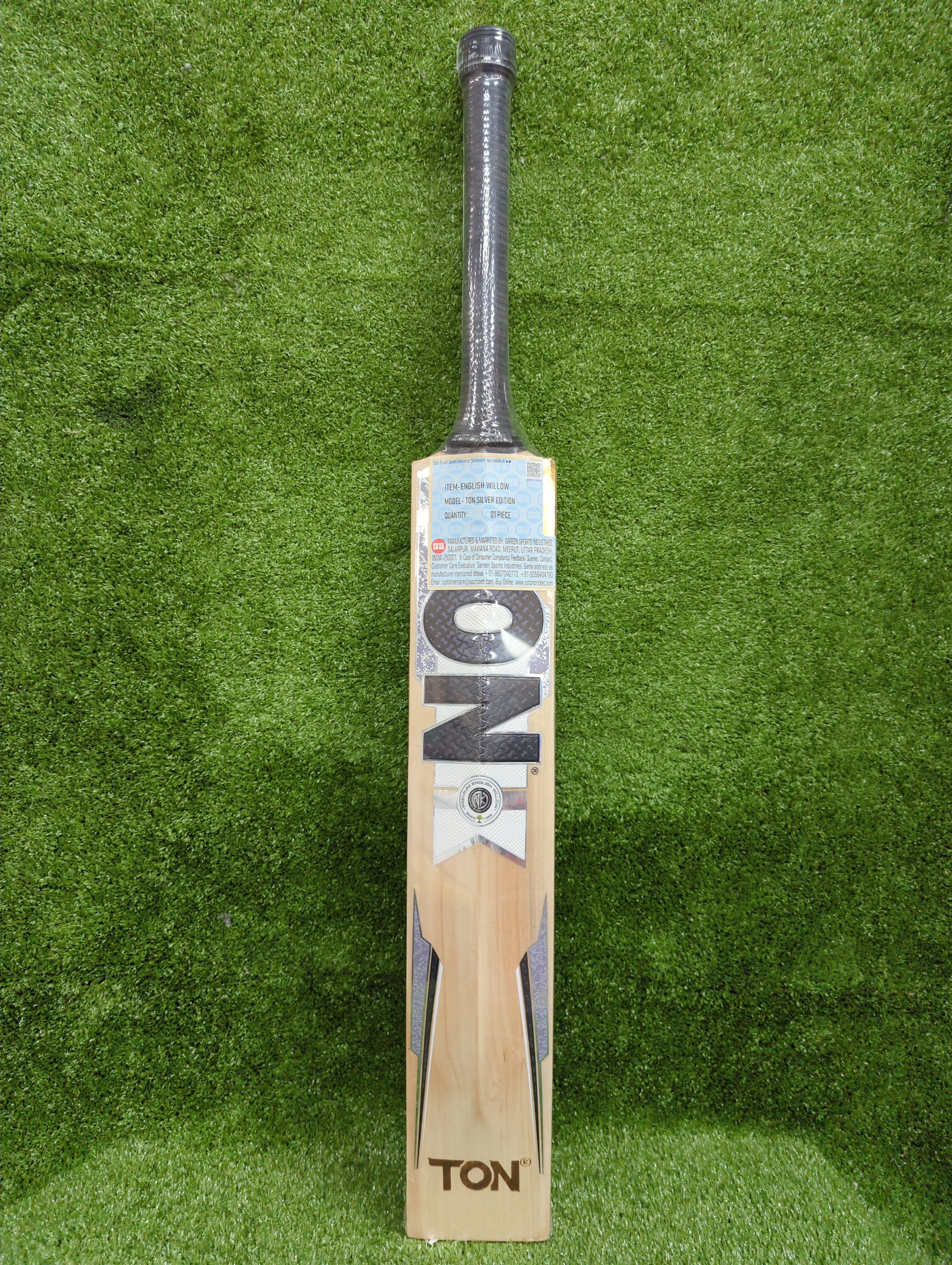 SS Ton Silver Edition English Willow Cricket Bat Short Handle SS
