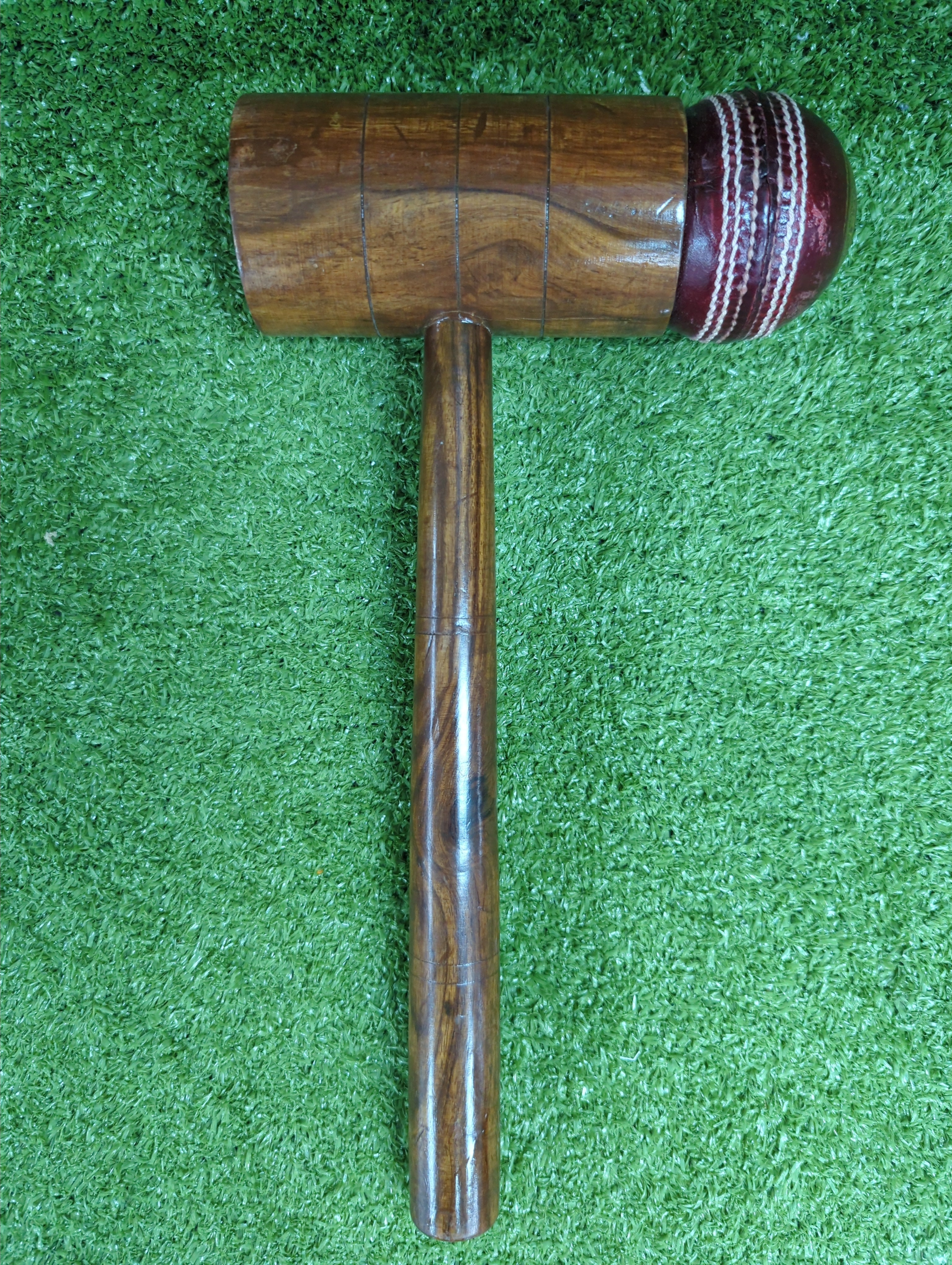 SS Cricket Bat Mallet with Leather Ball Head SS