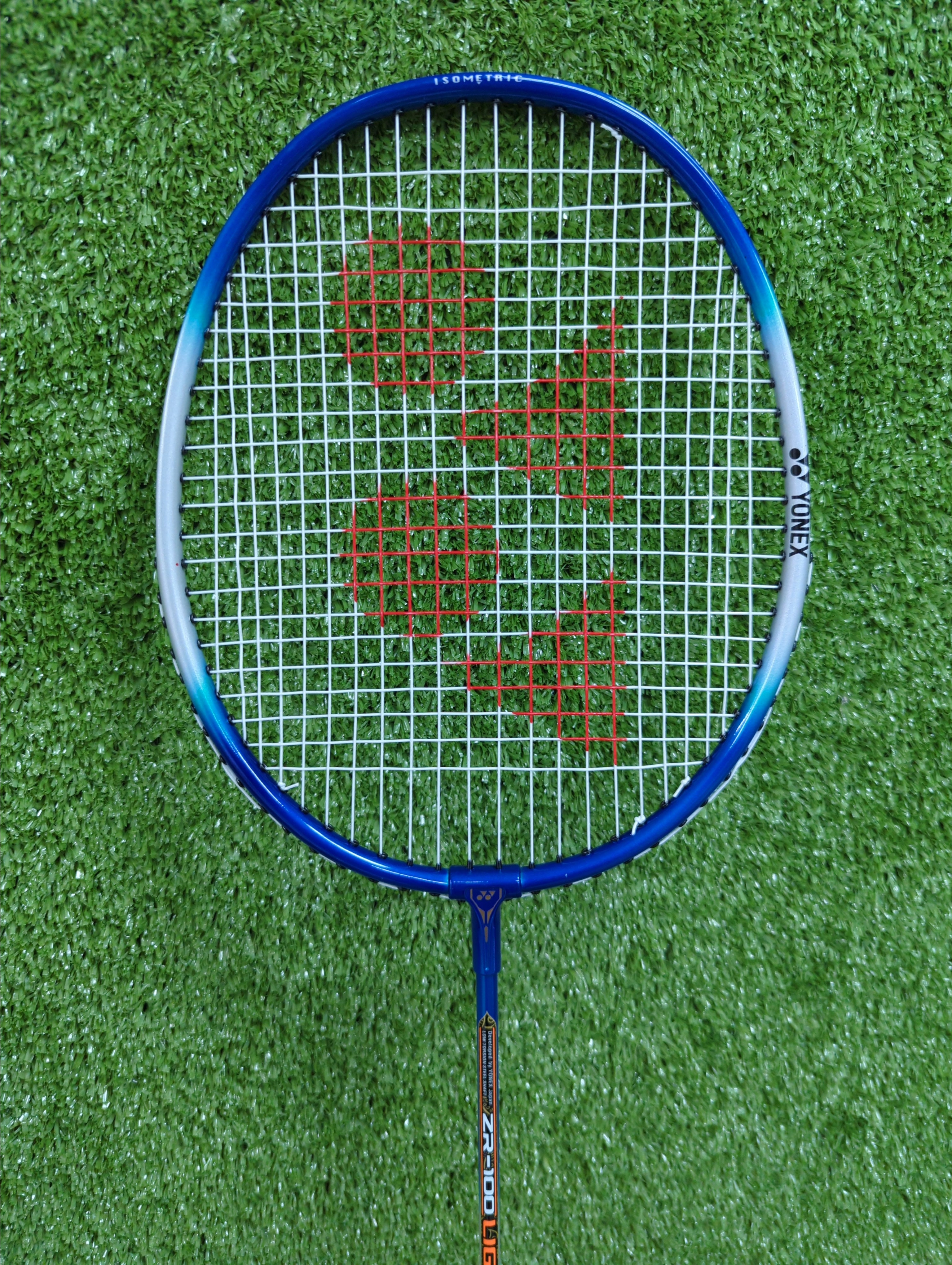 Yonex ZR-100 Light Blue Badminton Racket | Prestrung & Beginner Friendly