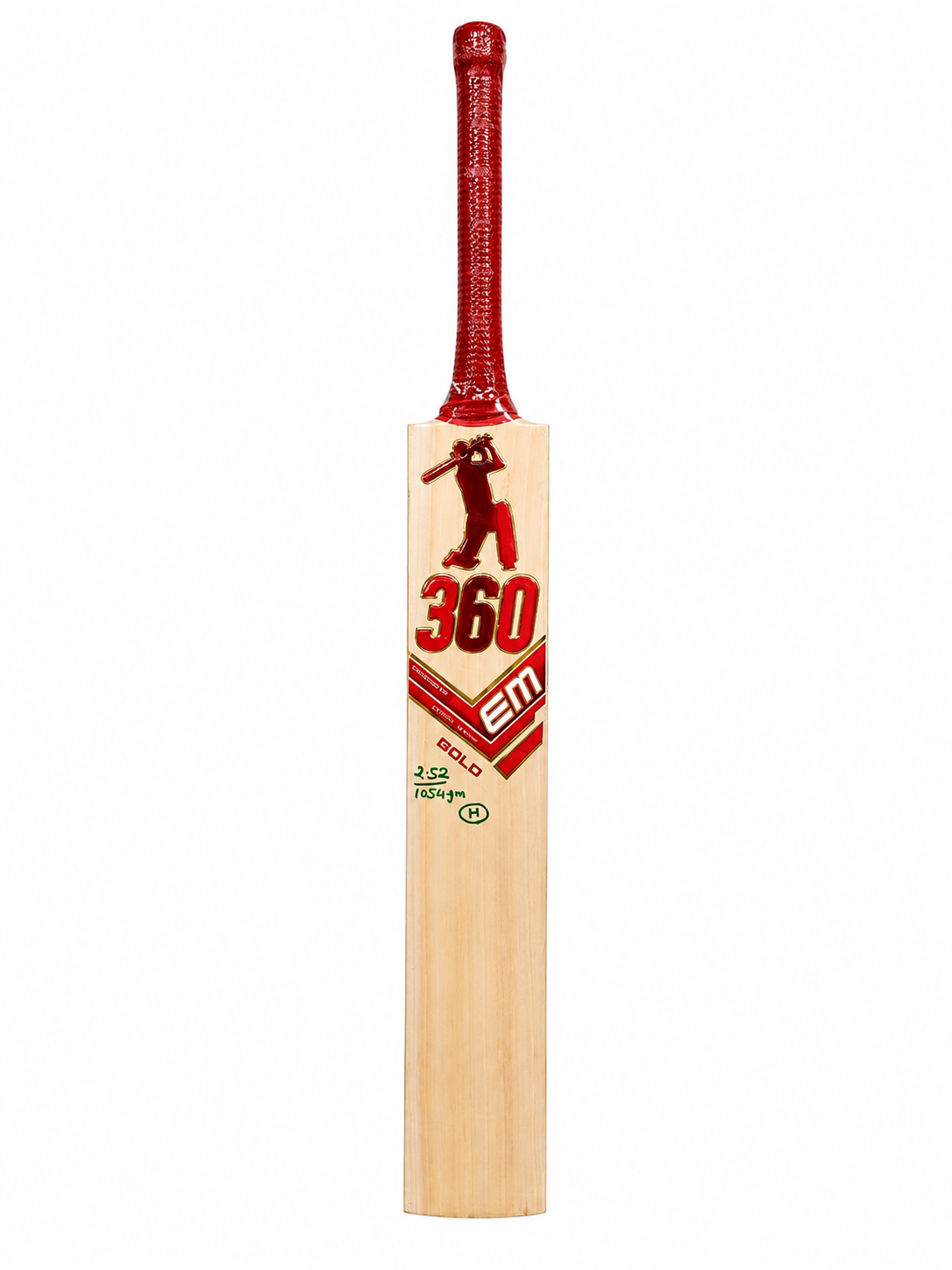 EM 360 Bold AB de Villiers Harrow Youth English Willow Cricket Bat EM