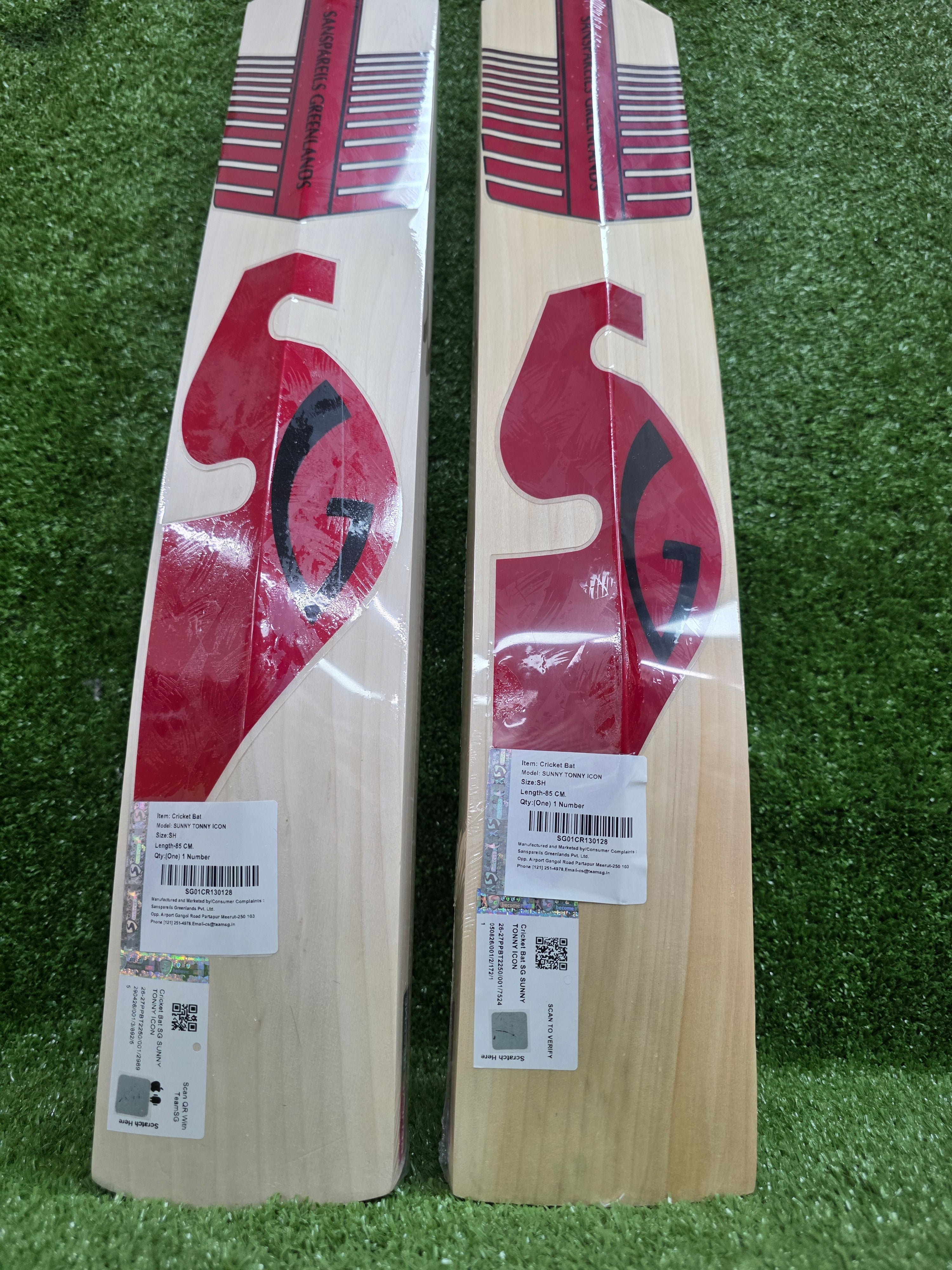 SG Sunny Tonny Icon Red English Willow Cricket Bat SG