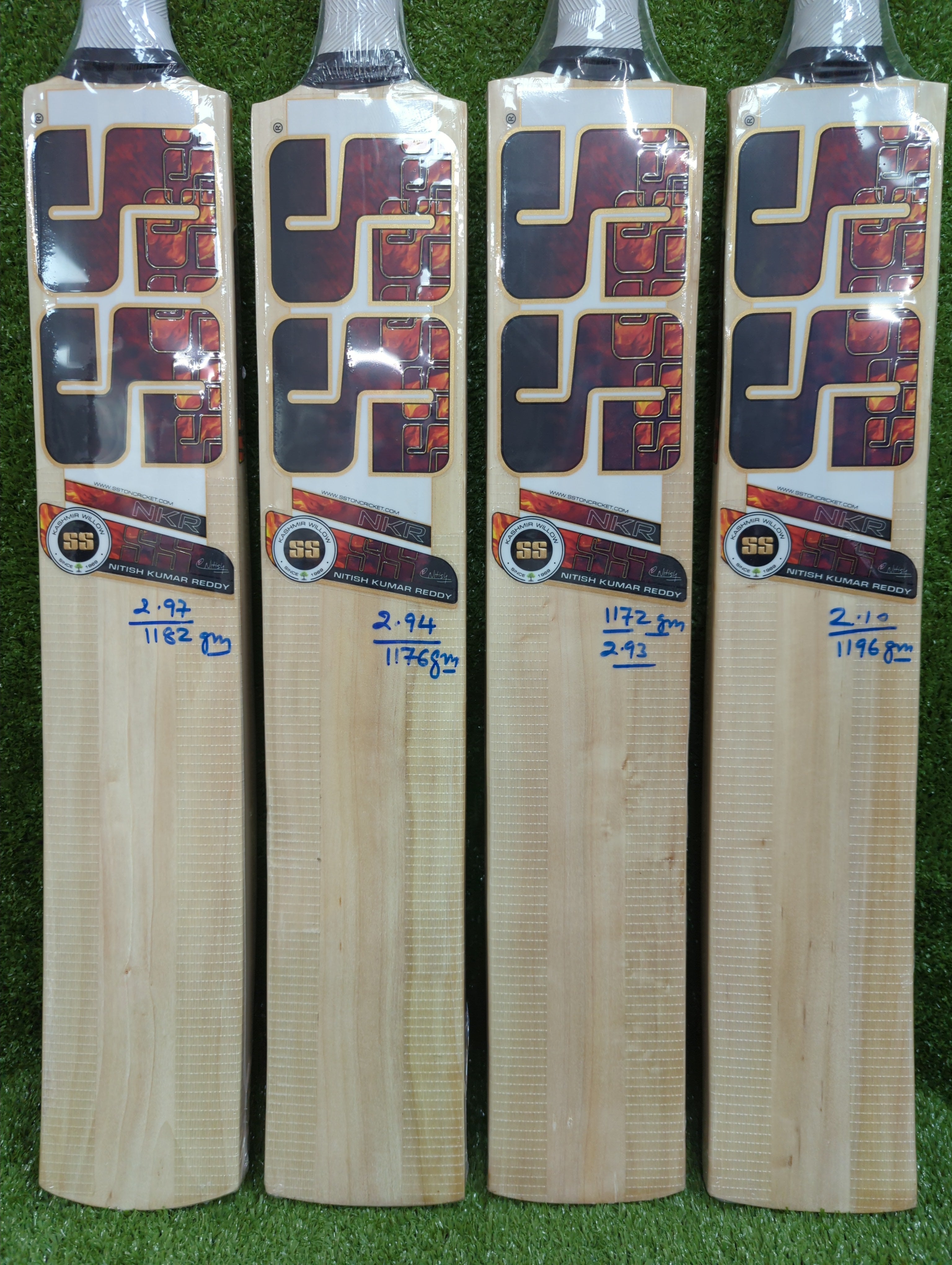 SS Nitish Kumar Reddy Players Kashmir Willow Cricket Bat SS