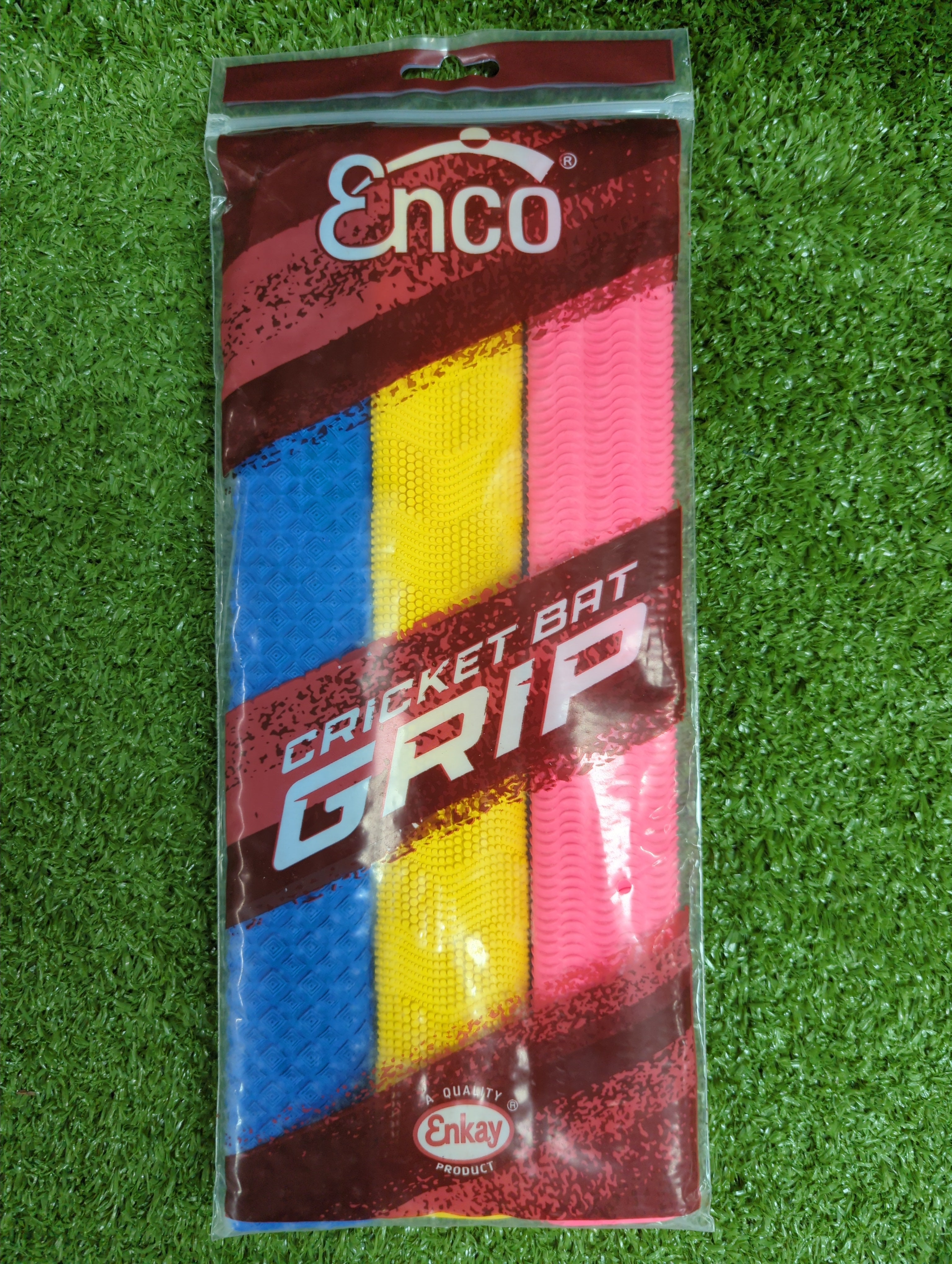 Enkay Supra 3 Different Colored Pack of 3 Cricket Grip