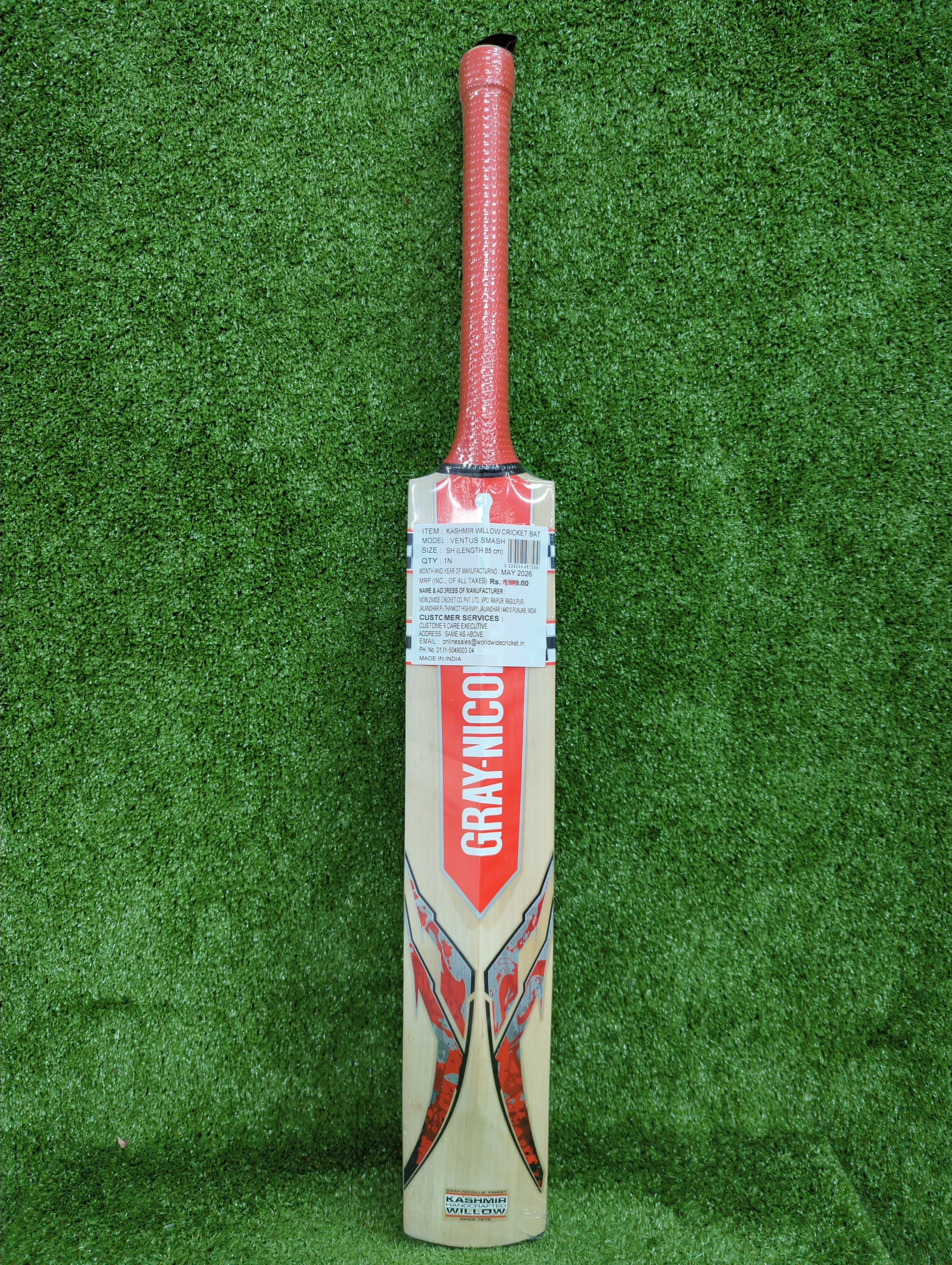Gray-Nicolls Ventus Gen 1.0 Smash Kashmir Willow Cricket Bat GN