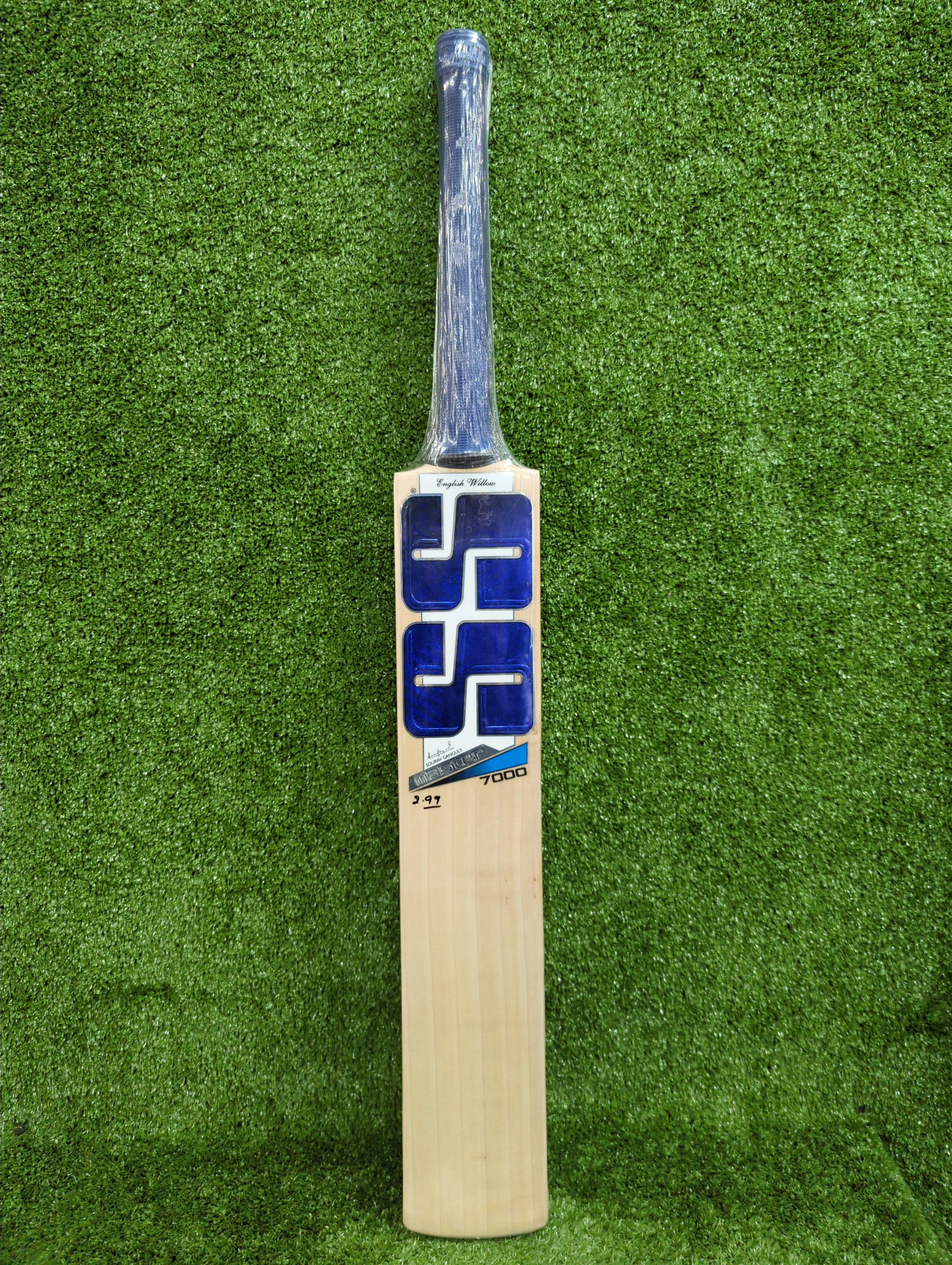 SS Master 7000 English Willow Cricket Bat Blue Sticker