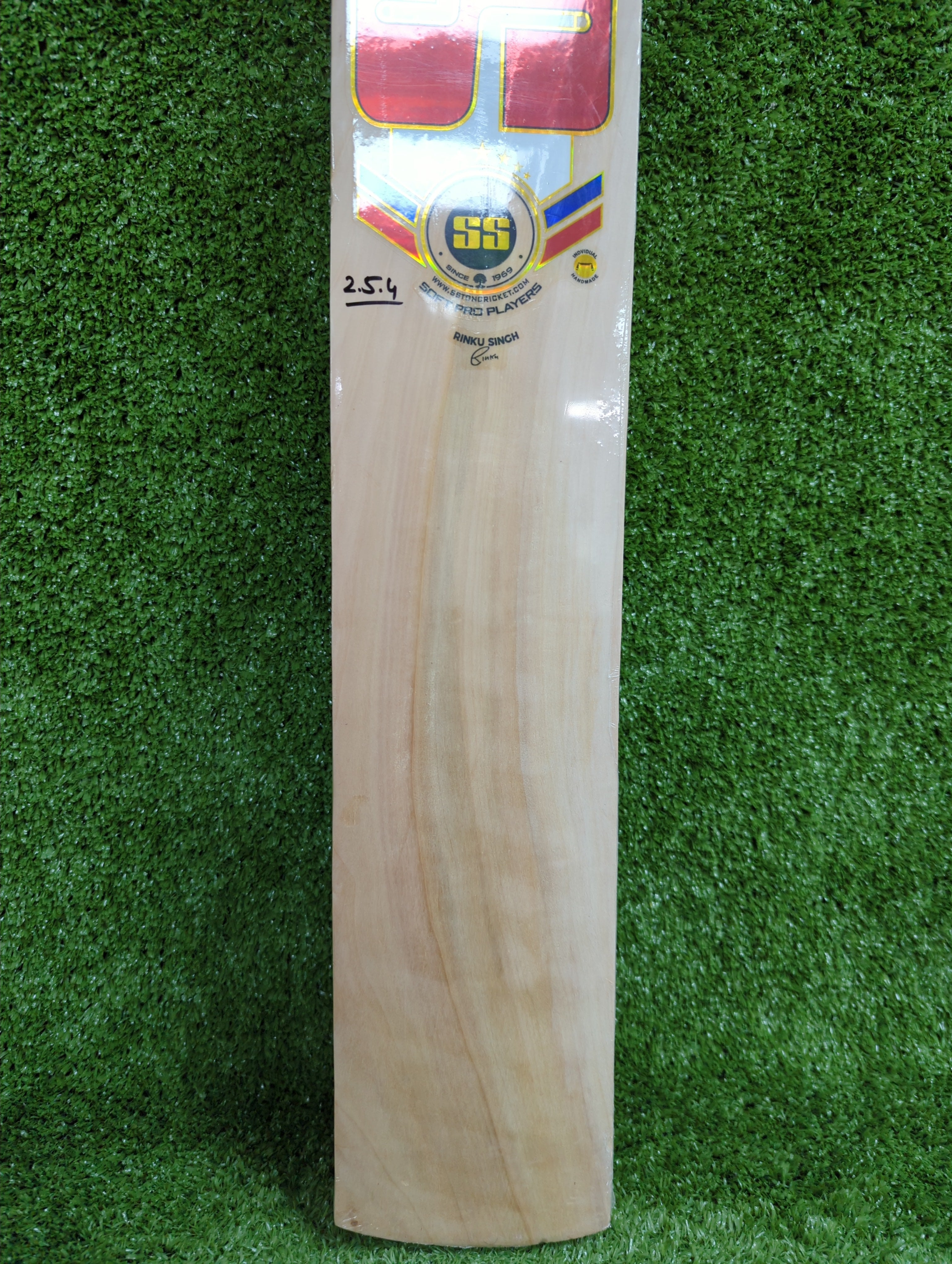 SS Soft Pro Player (Rinku Singh) Scoop Hard Tennis Ball Cricket Bat