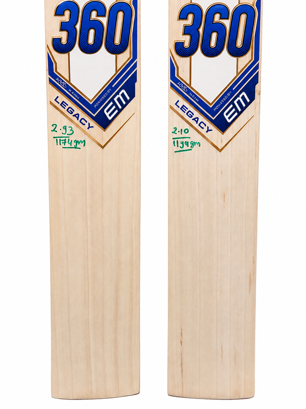 EM 360 Legacy AB de Villiers English Willow Cricket Bat EM