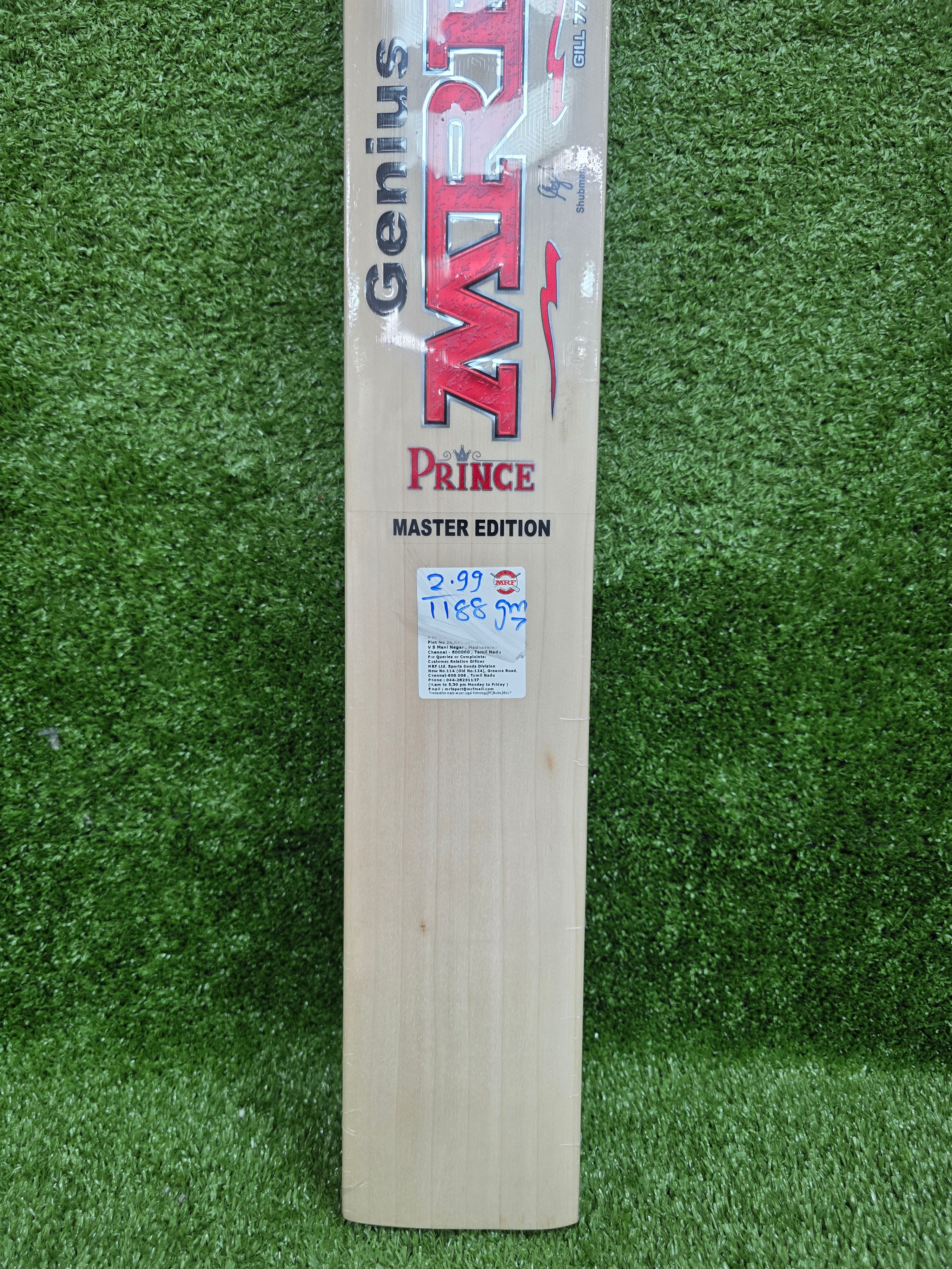 MRF Prince Master Edition English Willow Cricket Bat MRF