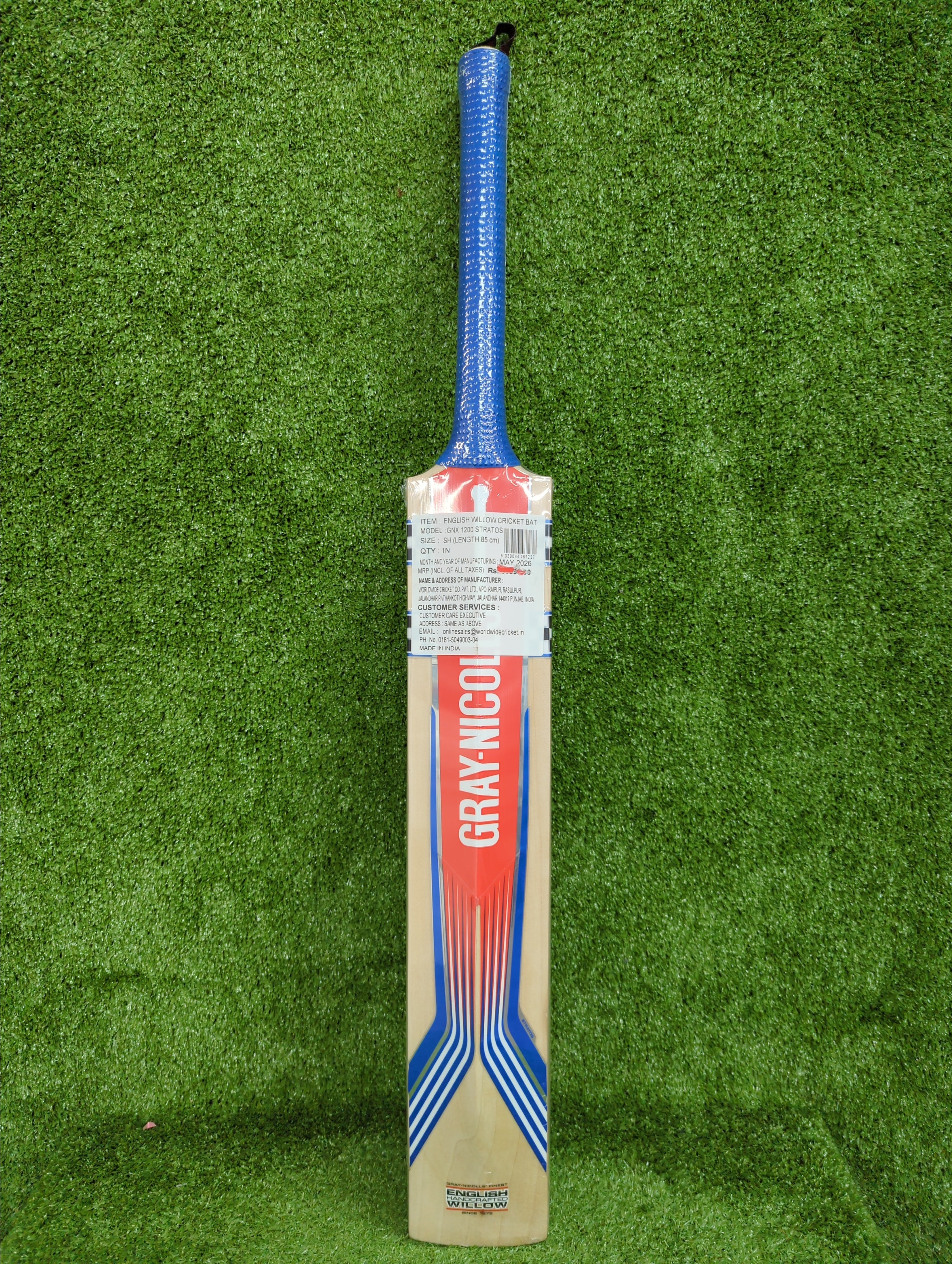 Gray-Nicolls Stratos Gen 1.0 GN X 1200 English Willow Cricket Bat GN