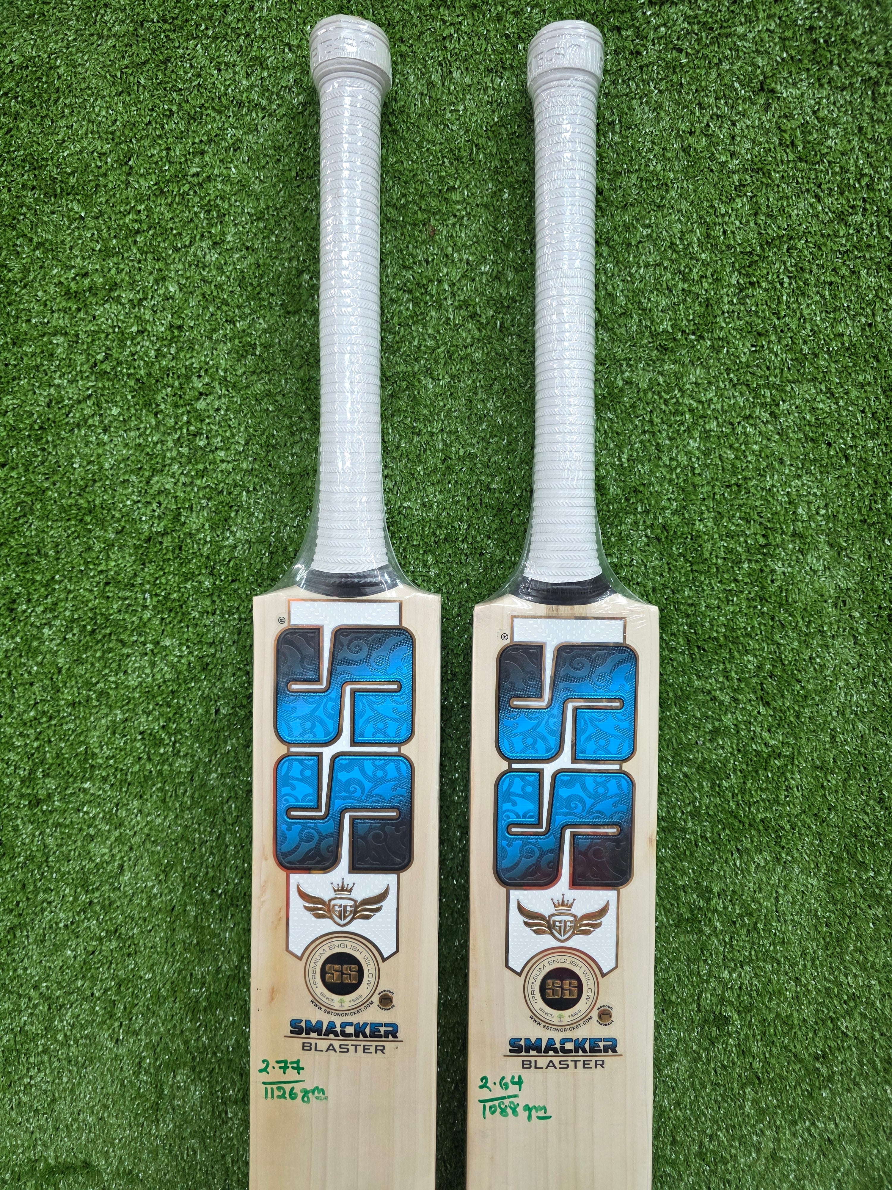 SS GG Smacker Blaster English Willow Cricket Bat Short Handle SS