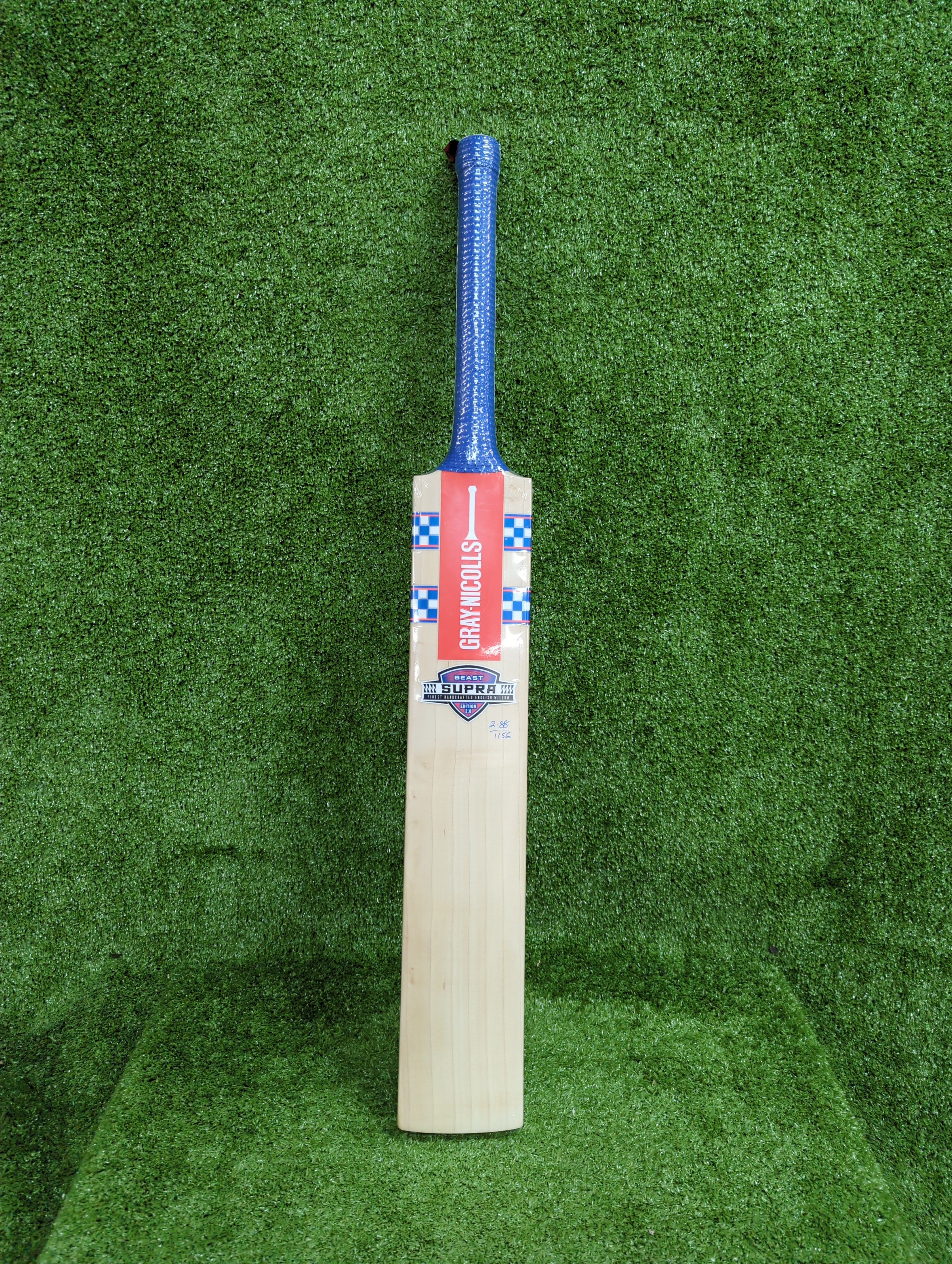 Gray-Nicolls Supra Beast 2.0 Edition English Willow Cricket Bat - Blue Sticker