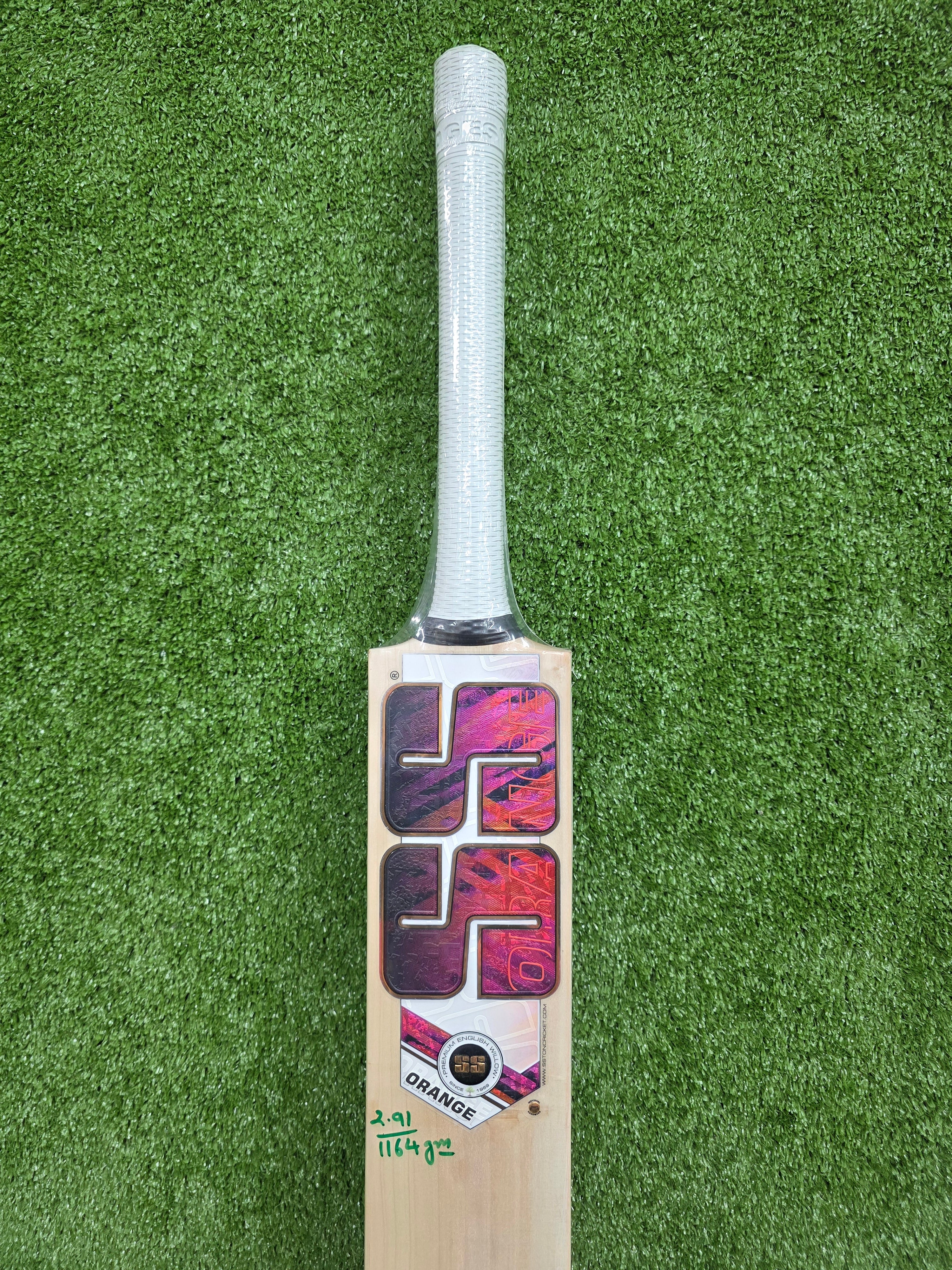 SS Orange English Willow Cricket Bat