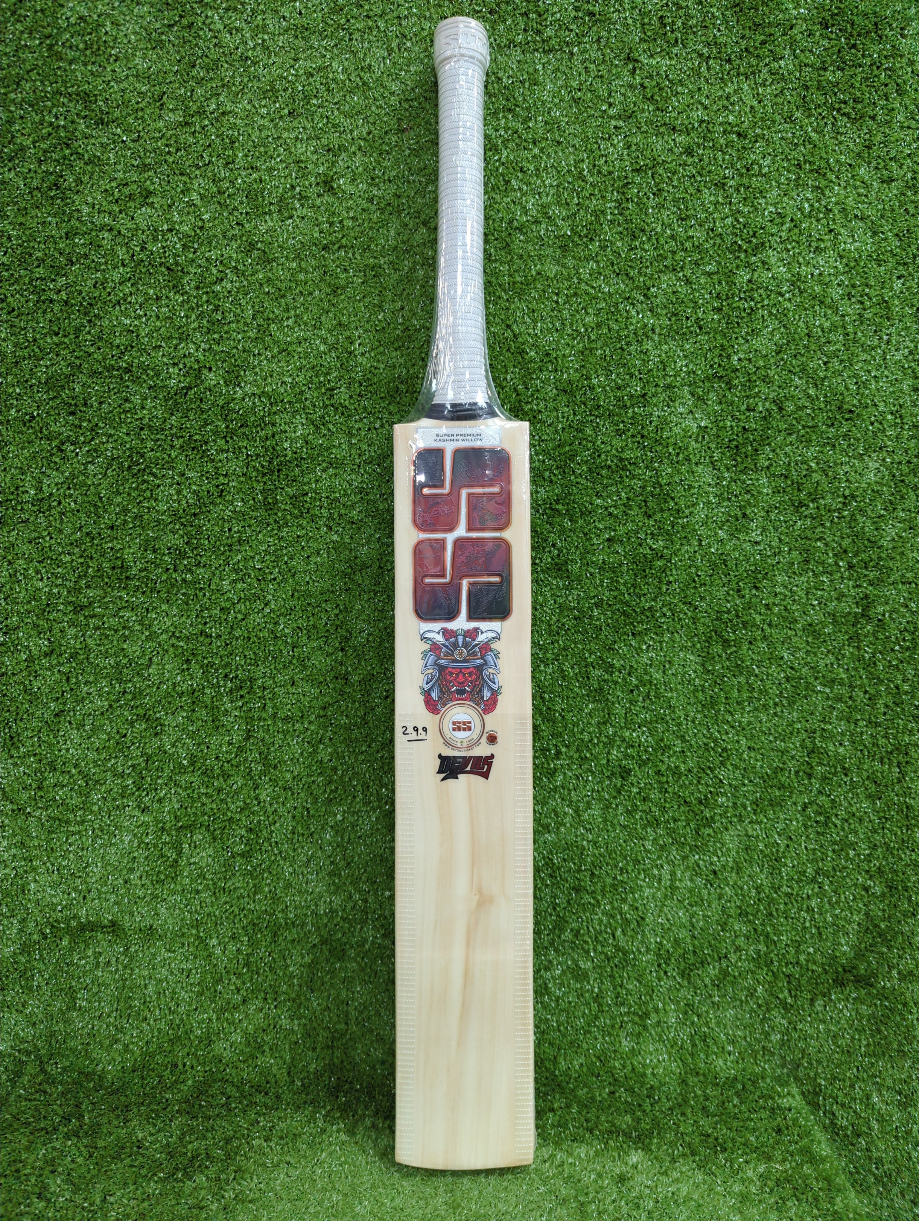 SS Devils Super Six Red Premium Kashmir Willow Cricket Bat