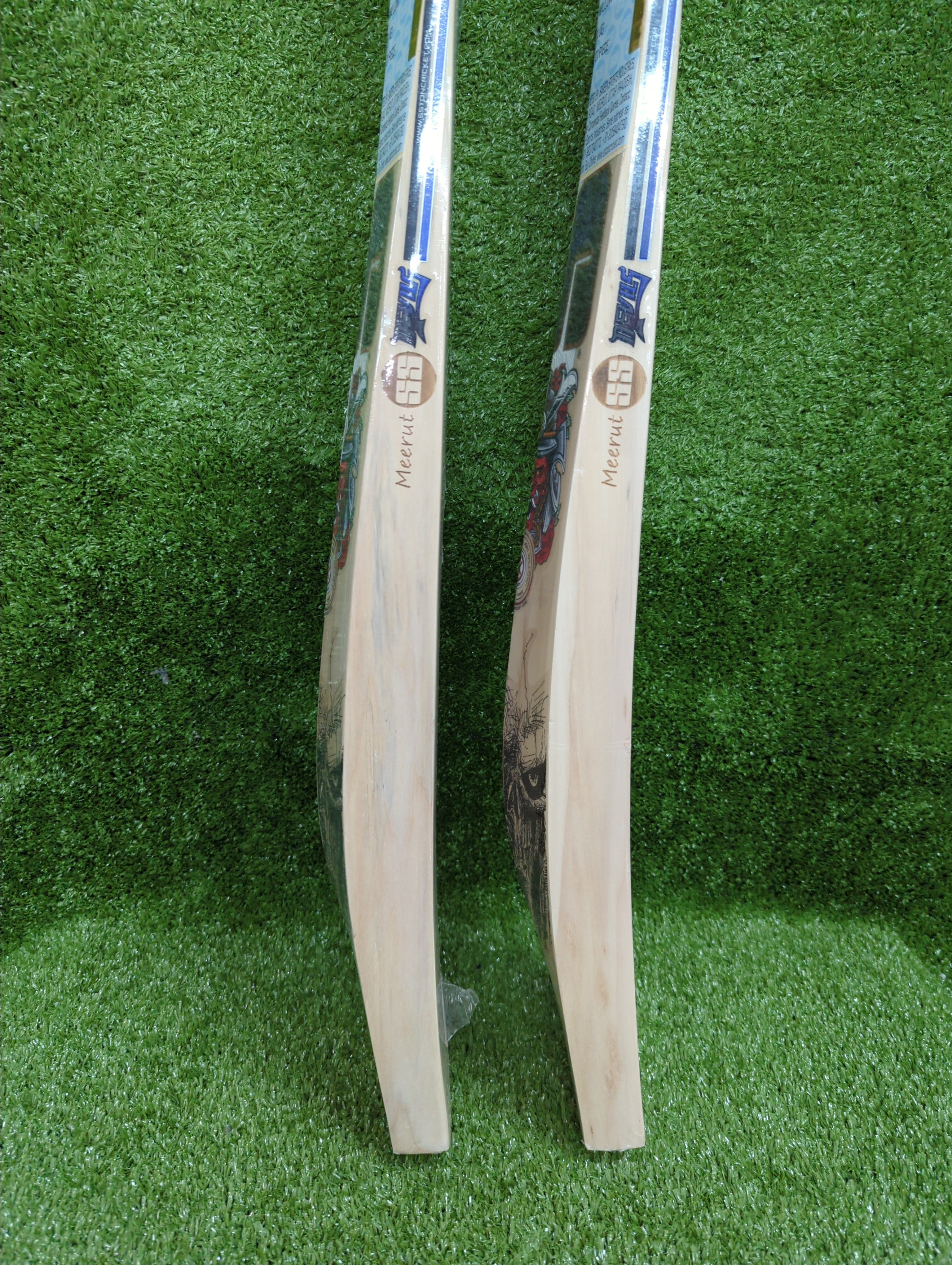SS Devils Blue English Willow Cricket Bat SS