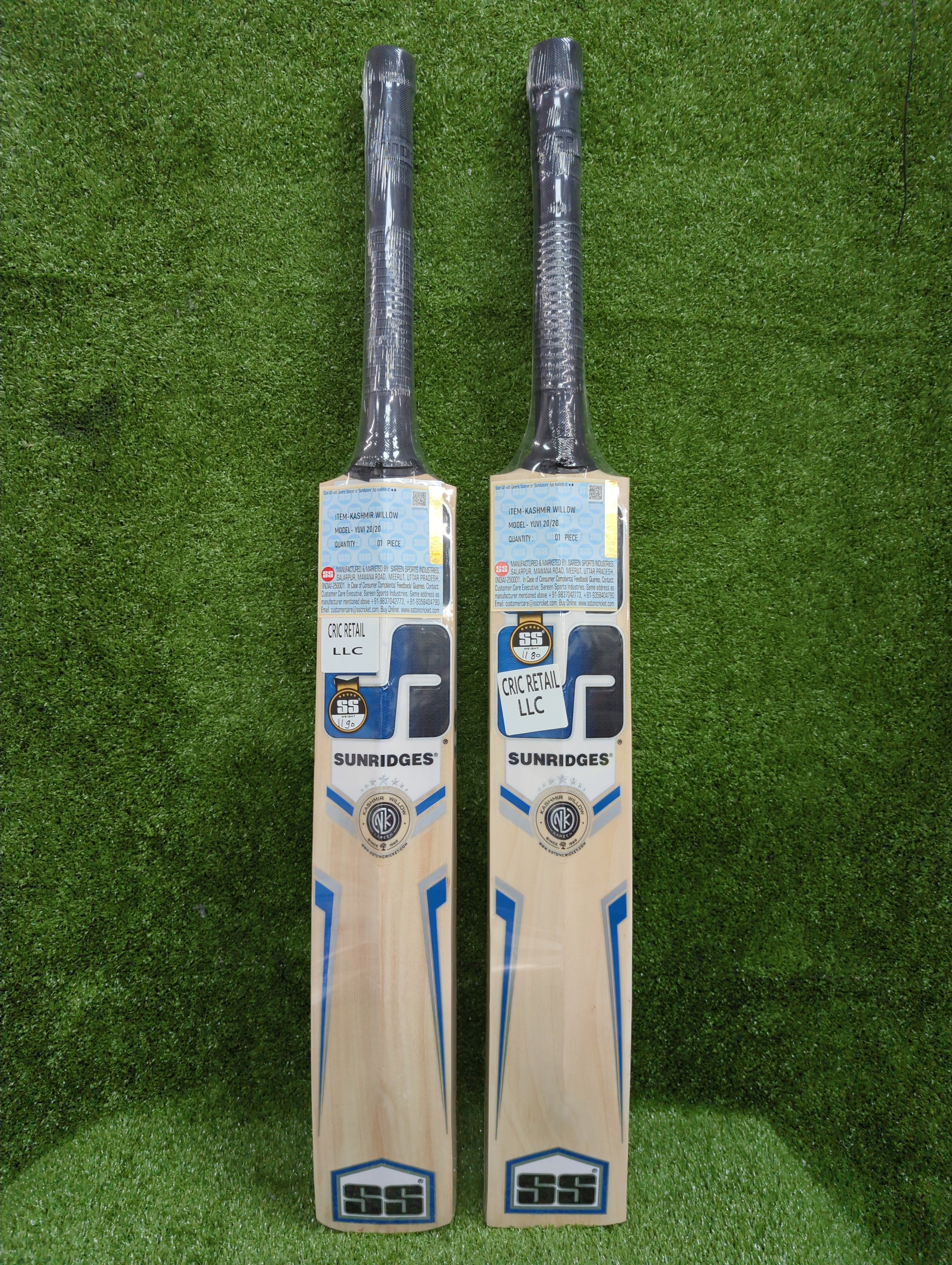 SS Yuvi 20/20 Kashmir Willow Cricket Bat SS