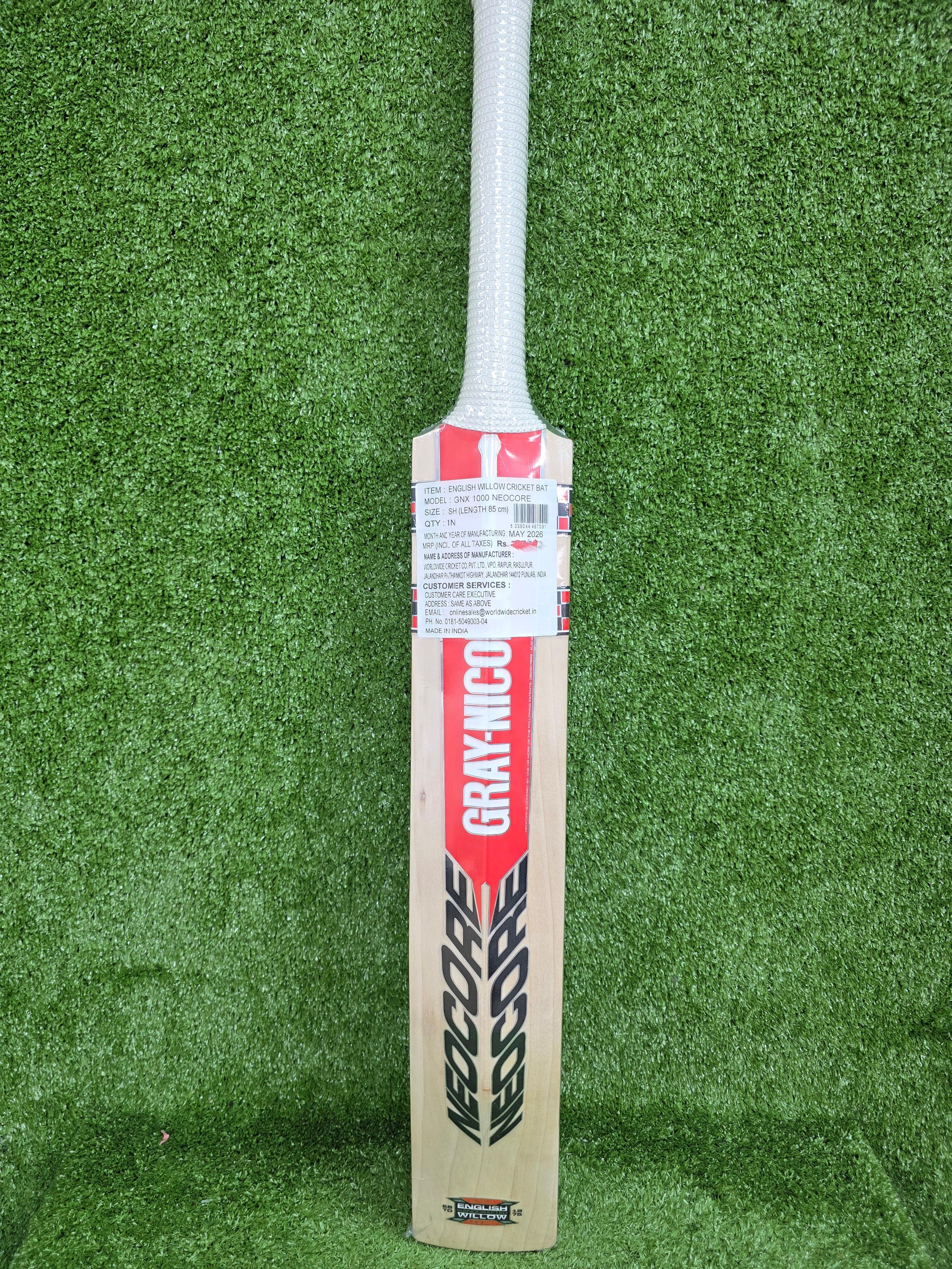 Gray-Nicolls Neocore 2.0 GN X 1000 Adult English Willow Cricket Bat