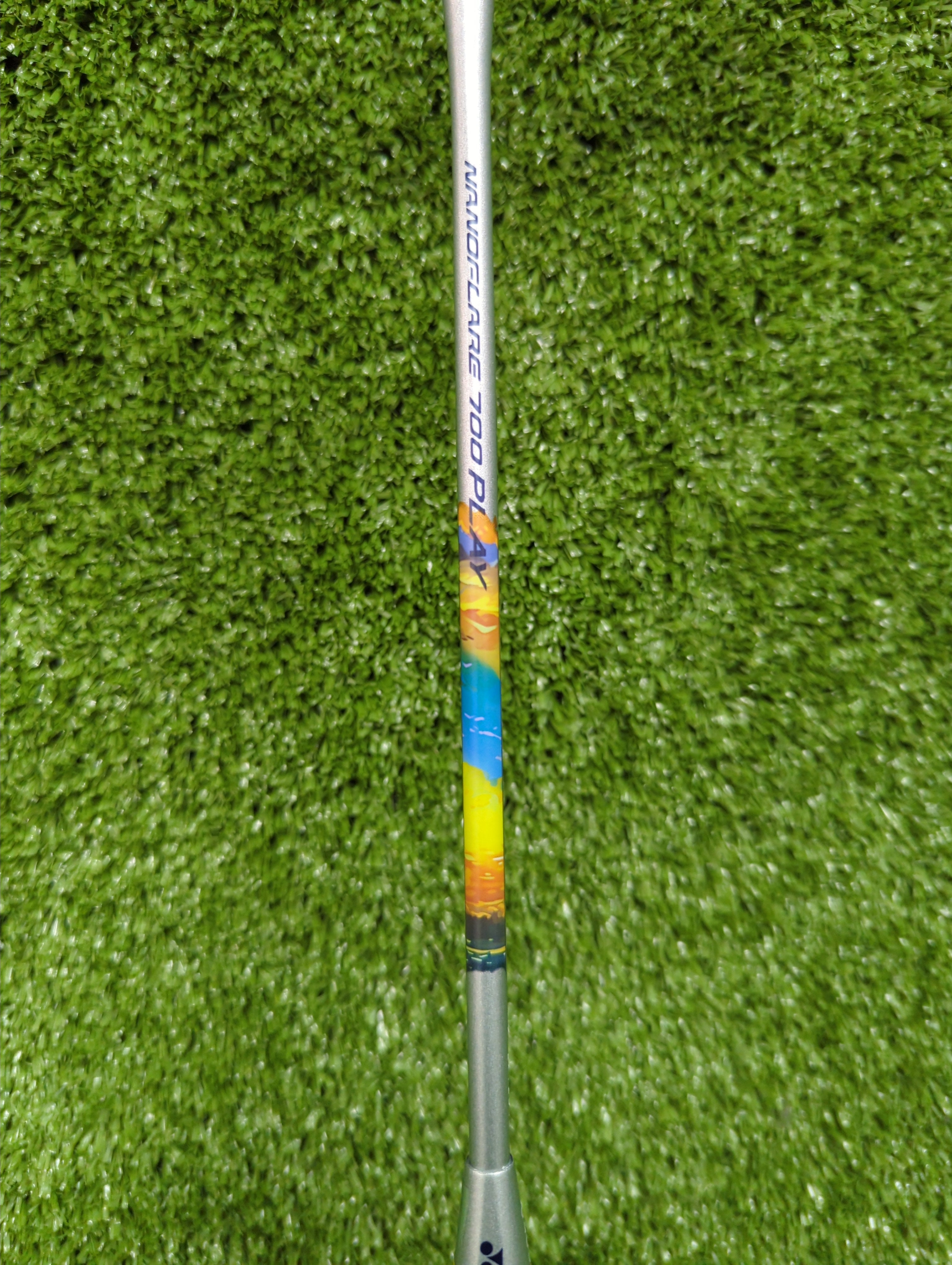 Yonex Nanoflare 700 Play Badminton Racket (Prestrung) - Silver/Sky Blue