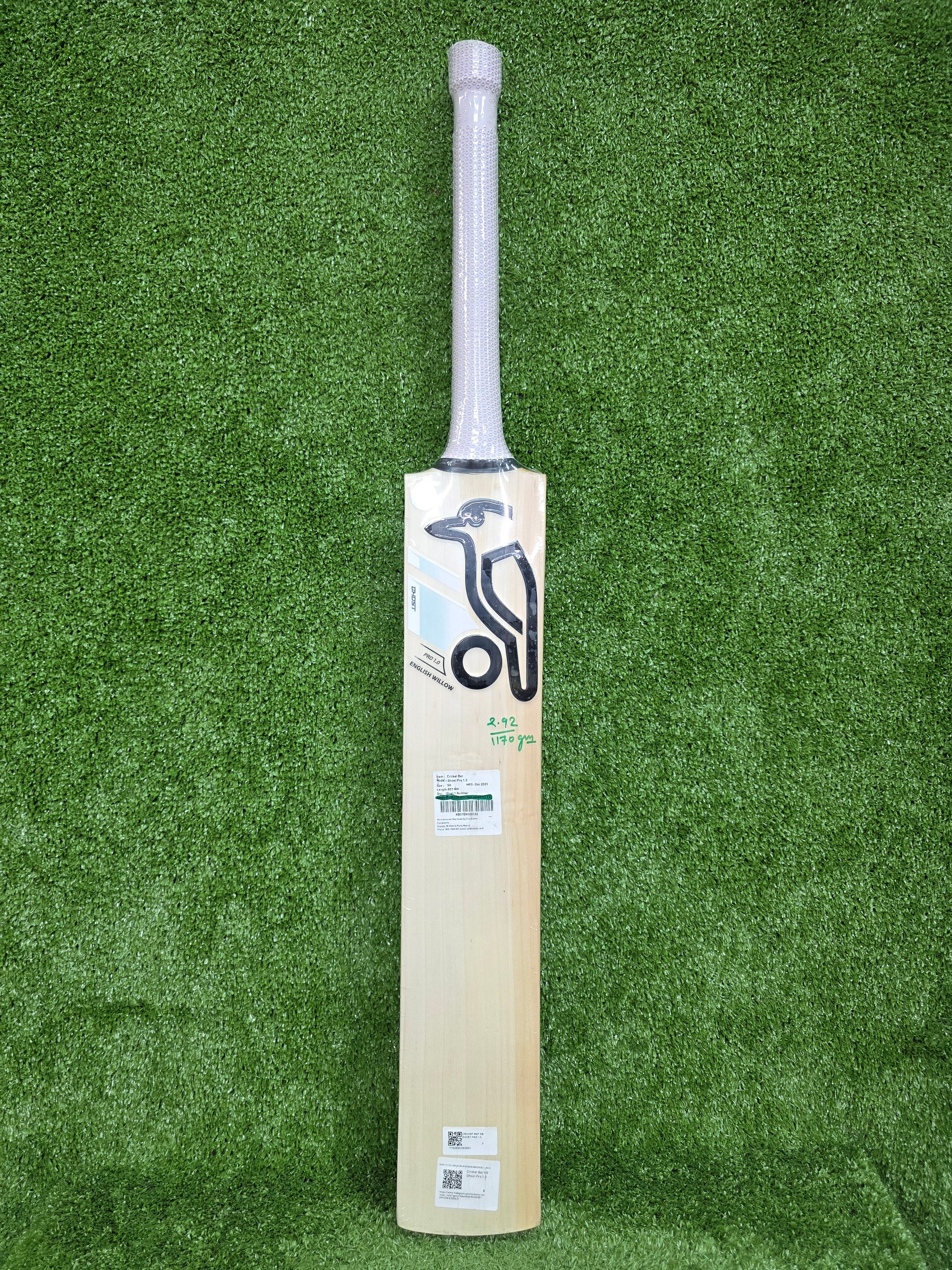 Kookaburra Ghost Pro 1.0 Cricket Bat - Grade 1 English Willow