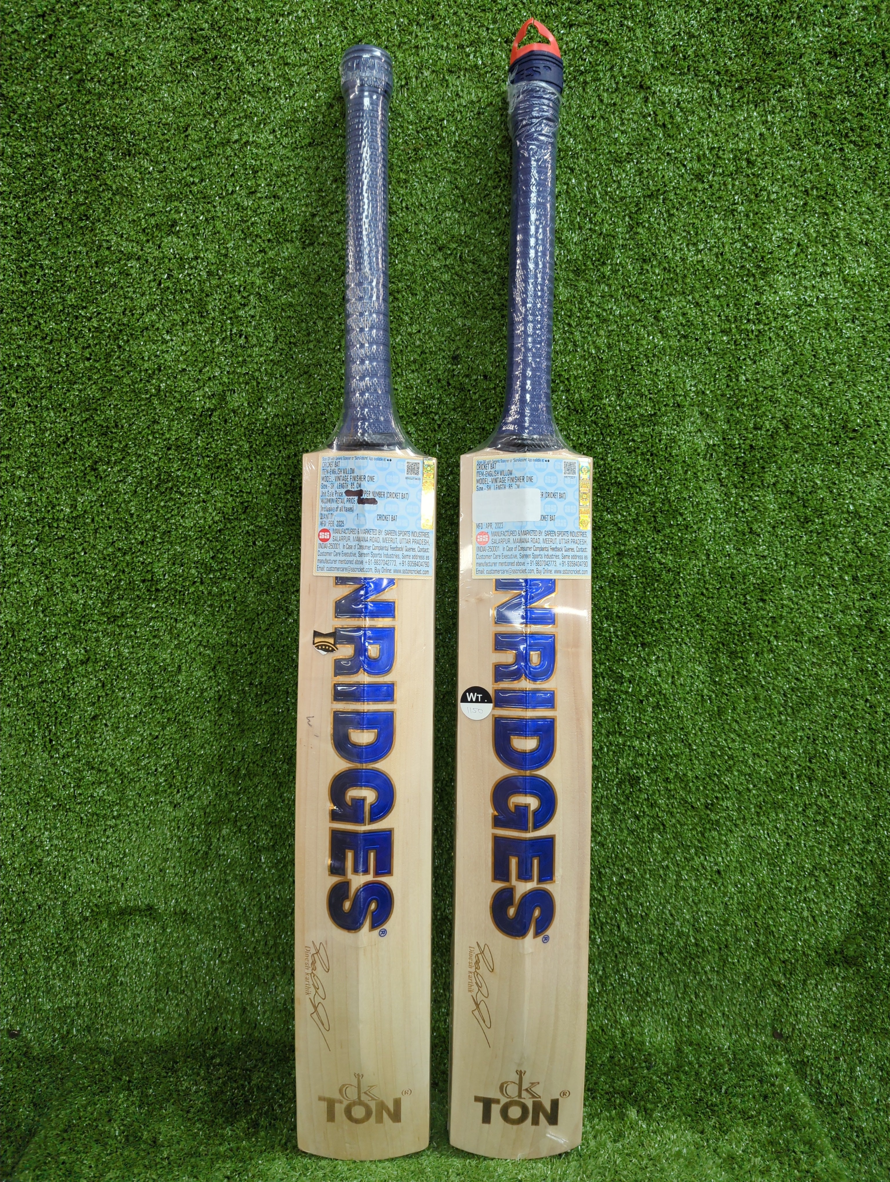 SS Vintage Finisher One (Dinesh Karthik) English Willow Cricket Bat Dark Blue