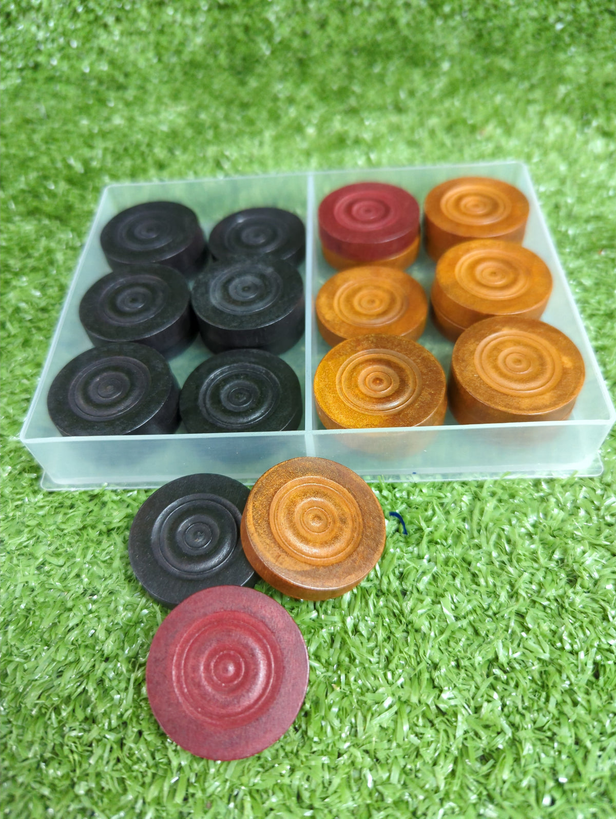 Precise Supreme Carrom Coins Set by Precise - back view - TopCricketStore