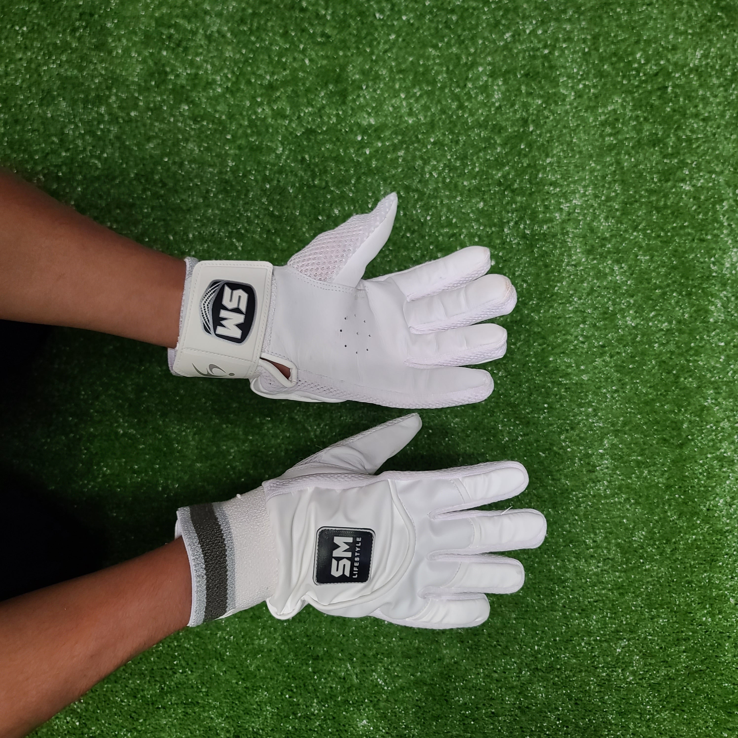 SM Tennis Ball Adult Cricket Batting Gloves (Ambidextrous)