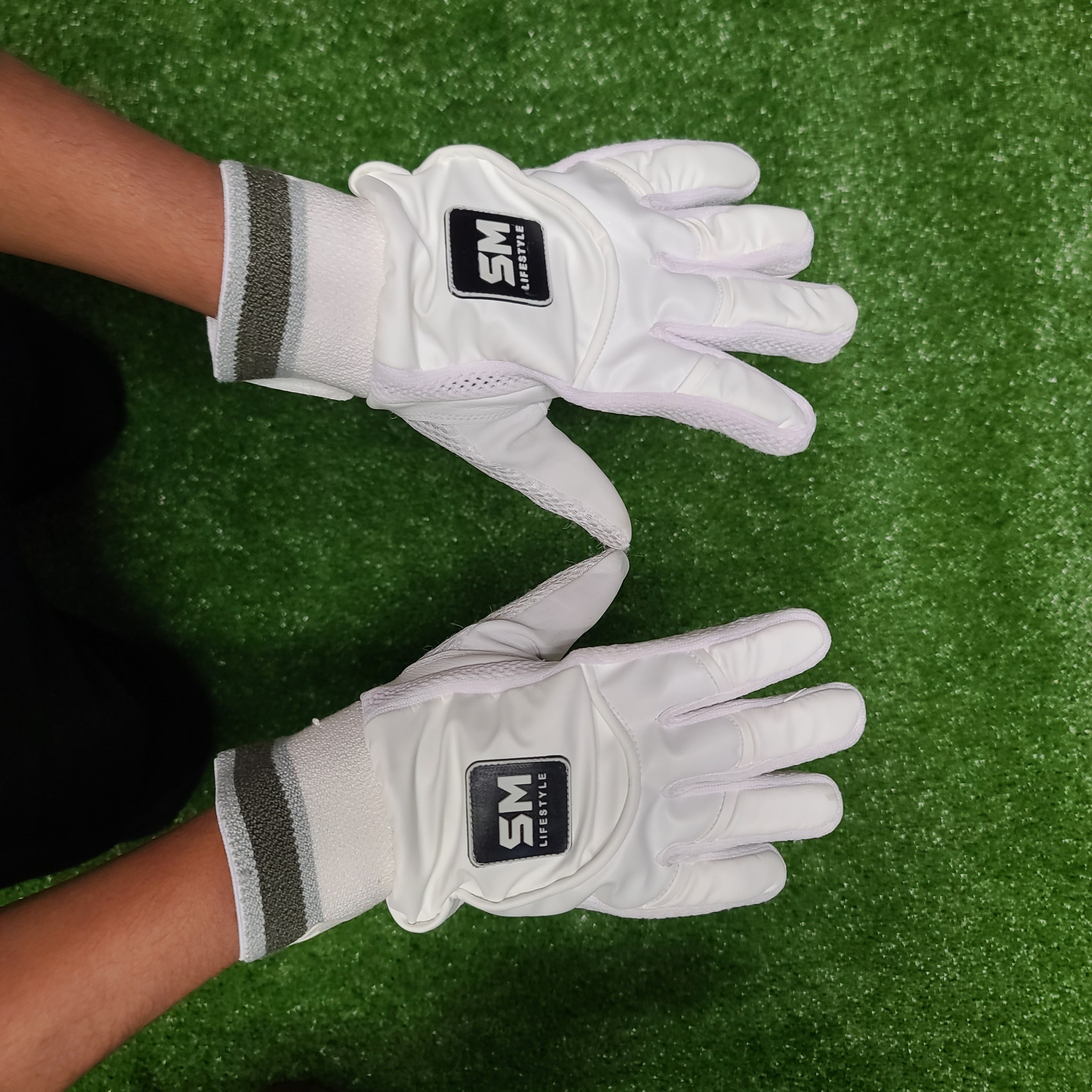 SM Tennis Ball Youth Cricket Batting Gloves (Ambidextrous)