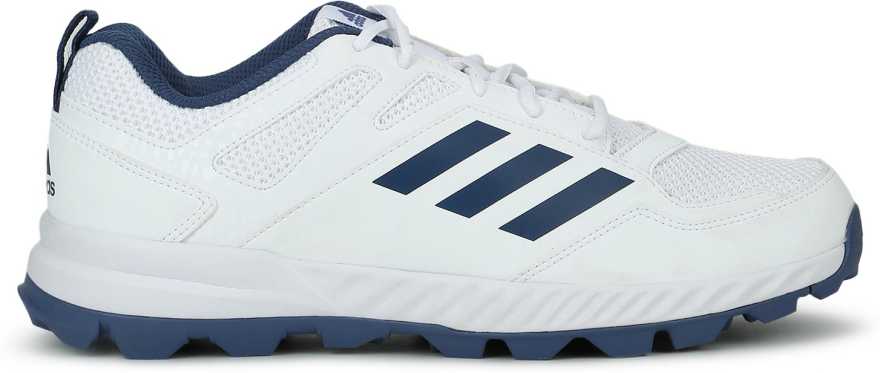 Adidas Cri Rise White/Blue Cricket Shoes
