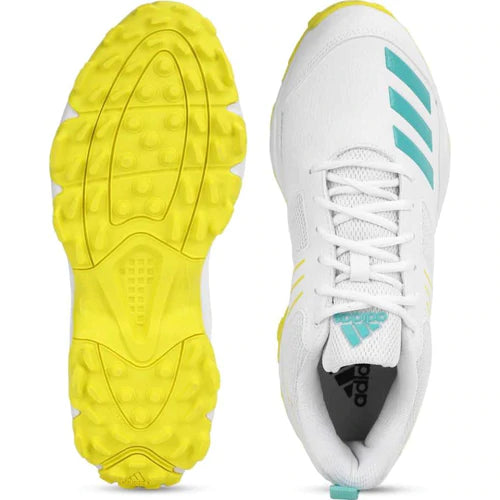 Adidas Crihase Yellow/ Turqoise Cricket Shoes