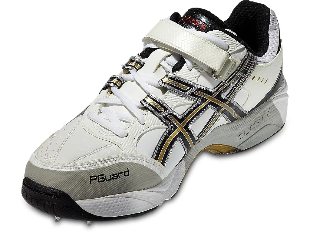 Asics Gel - Speed Menace Cricket Metal Spike Shoes-3(White/Black/Gold-Top_Cricket_Store