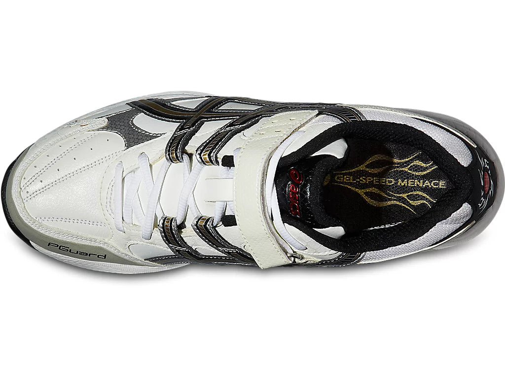 Asics Gel - Speed Menace Cricket Metal Spike Shoes-6(White/Black/Gold-Top_Cricket_Store