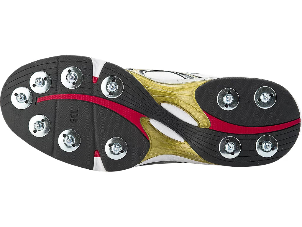 Asics Gel - Speed Menace Cricket Metal Spike Shoes-6(White/Black/Gold-Top_Cricket_Store