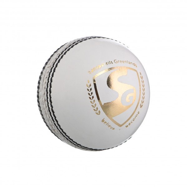SG 30 Shield White Cricket Leather Ball