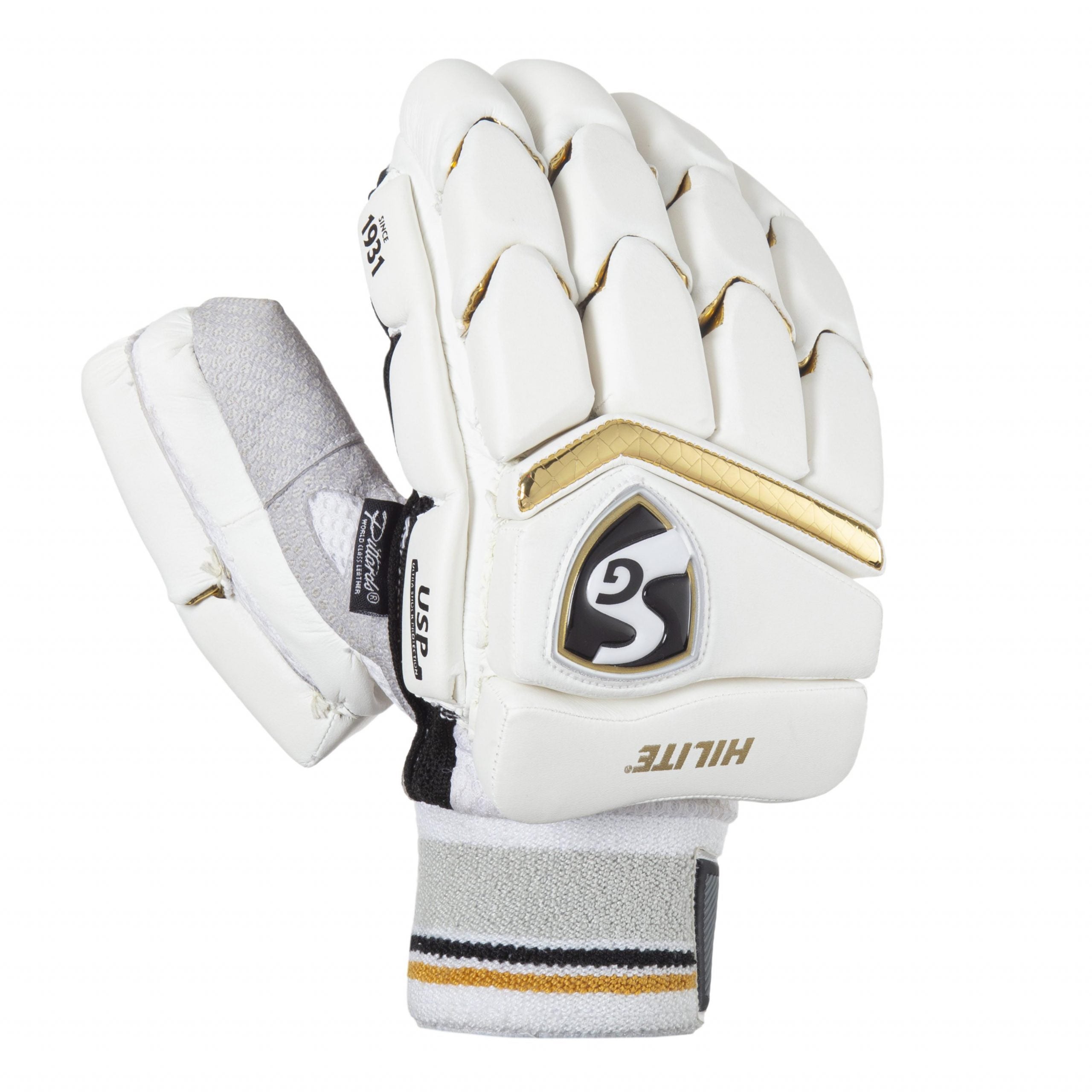 SG Hilite Gold Adult Cricket Batting Gloves